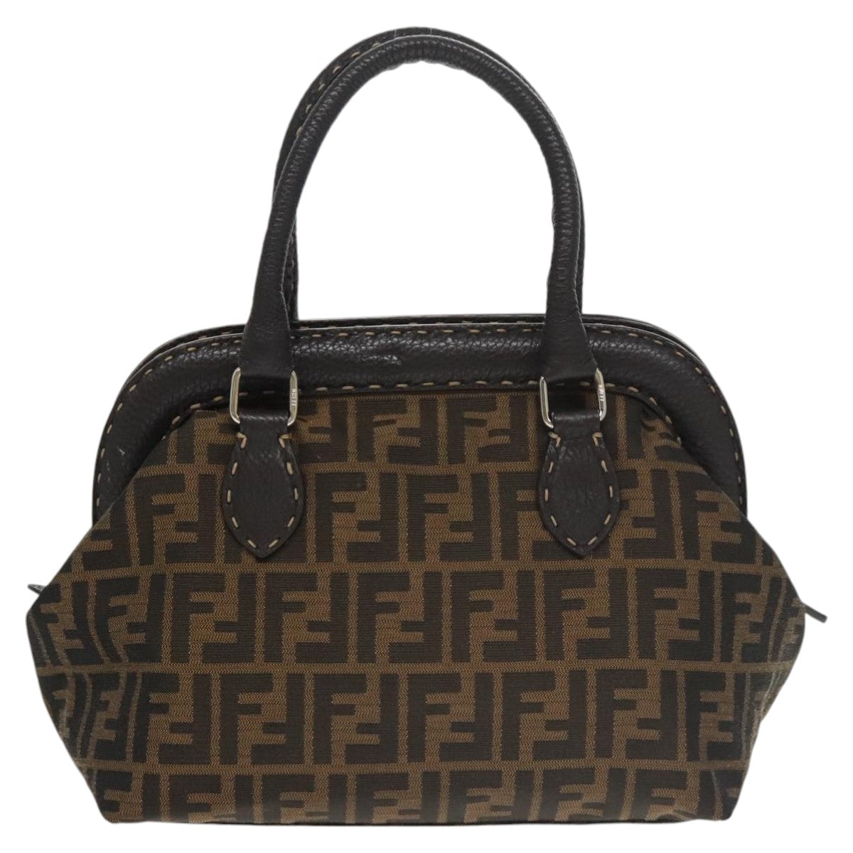 Fendi Zucca Brown Canvas Handbag ()