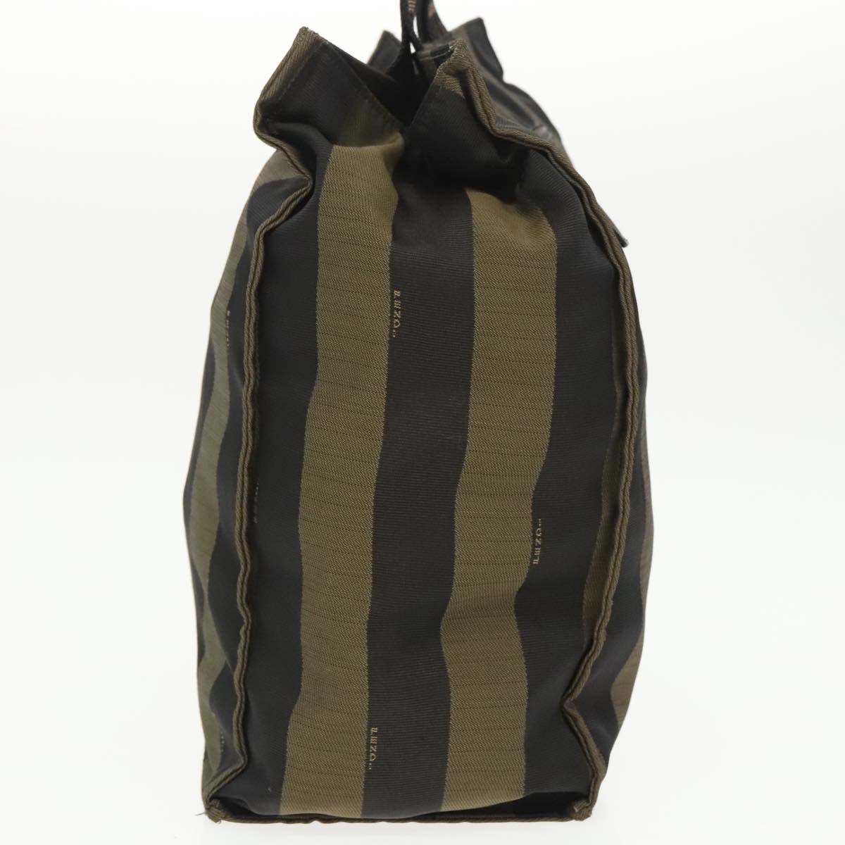 Fendi Pequin Brown Canvas Handbag ()
