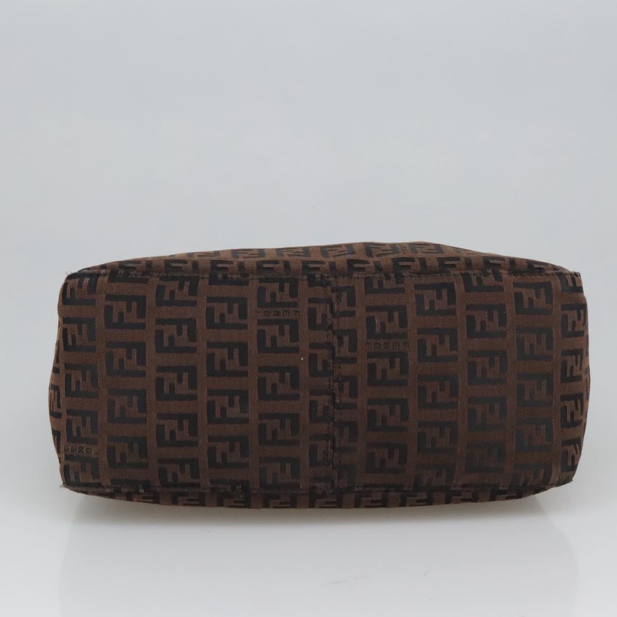 Fendi Zucchino Brown Canvas Clutch Bag ()