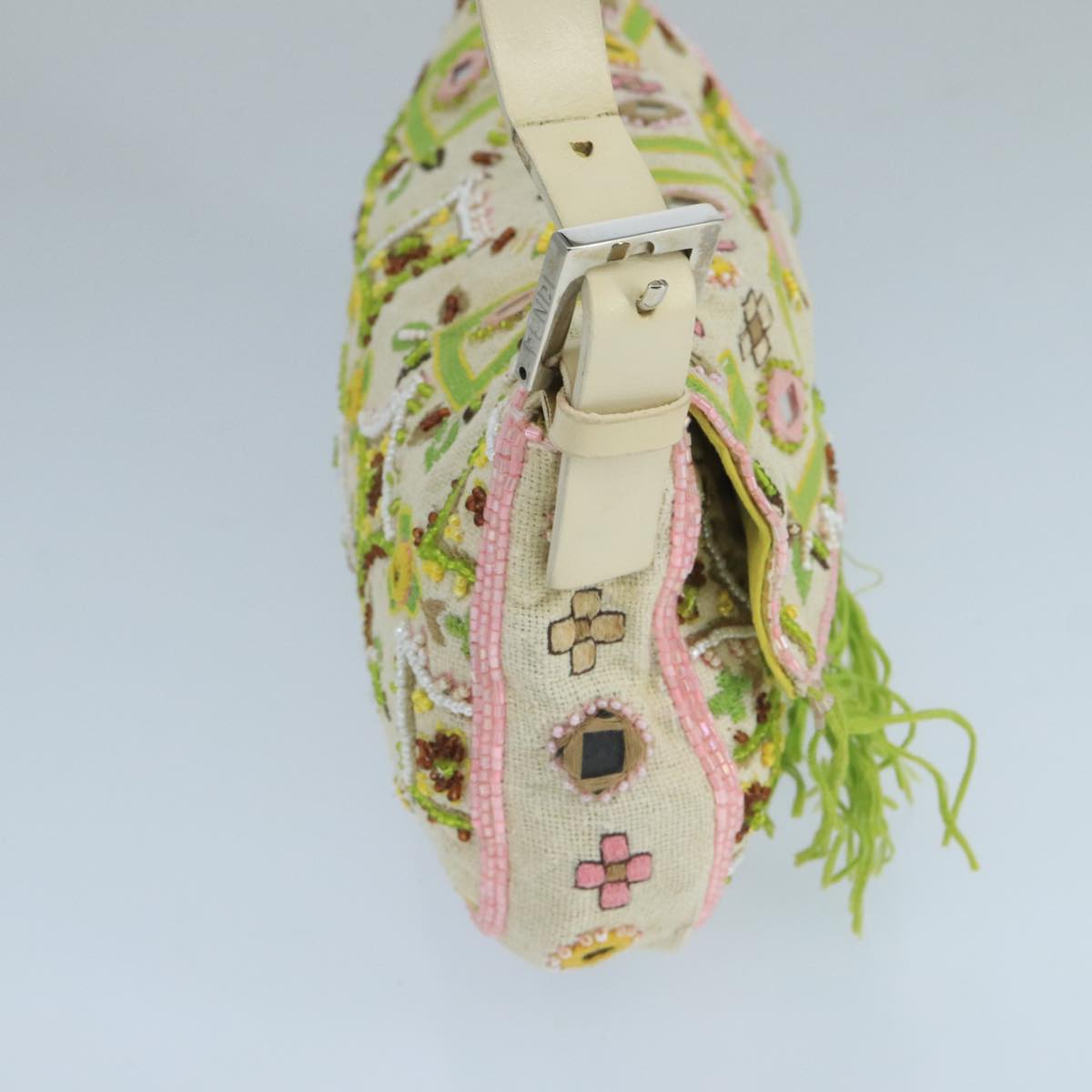 Fendi Mamma Baguette Multicolour Canvas Shoulder Bag ()