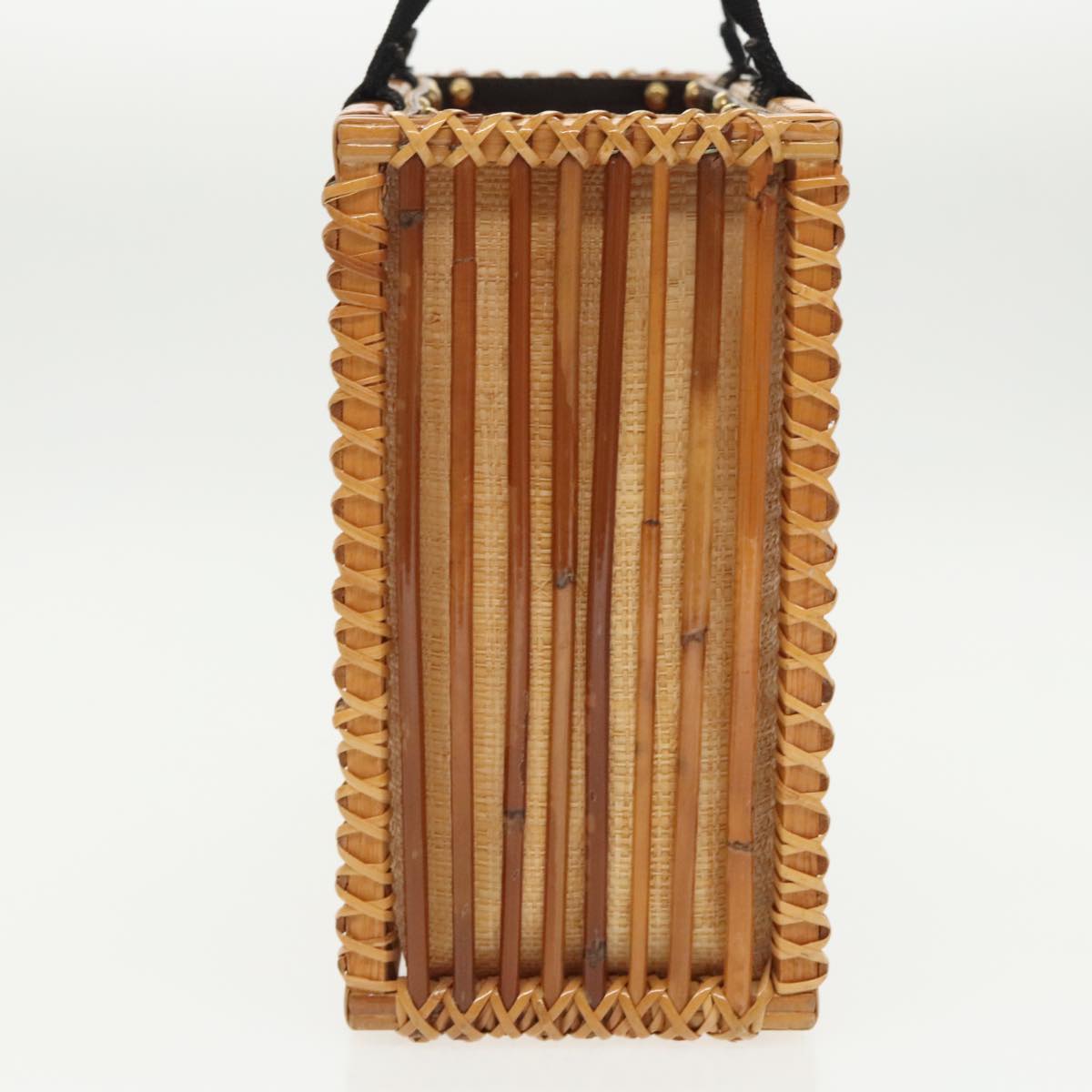 Fendi Basket Beige Wood Handbag ()
