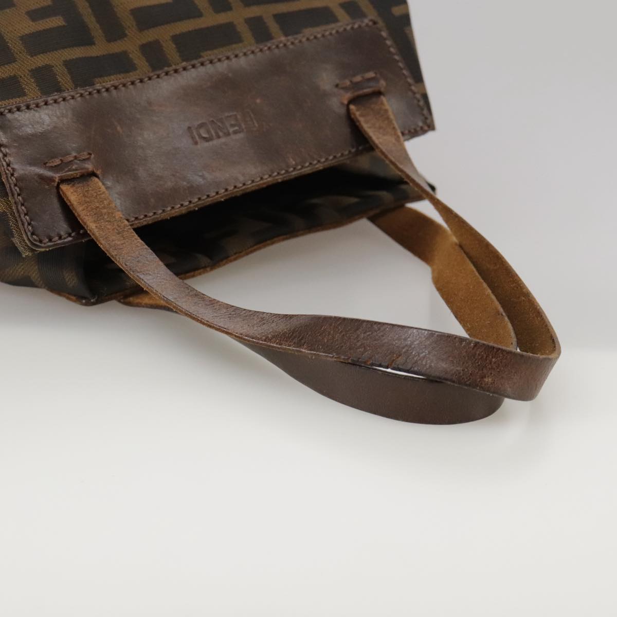 Fendi Zucca Brown Canvas Handbag ()