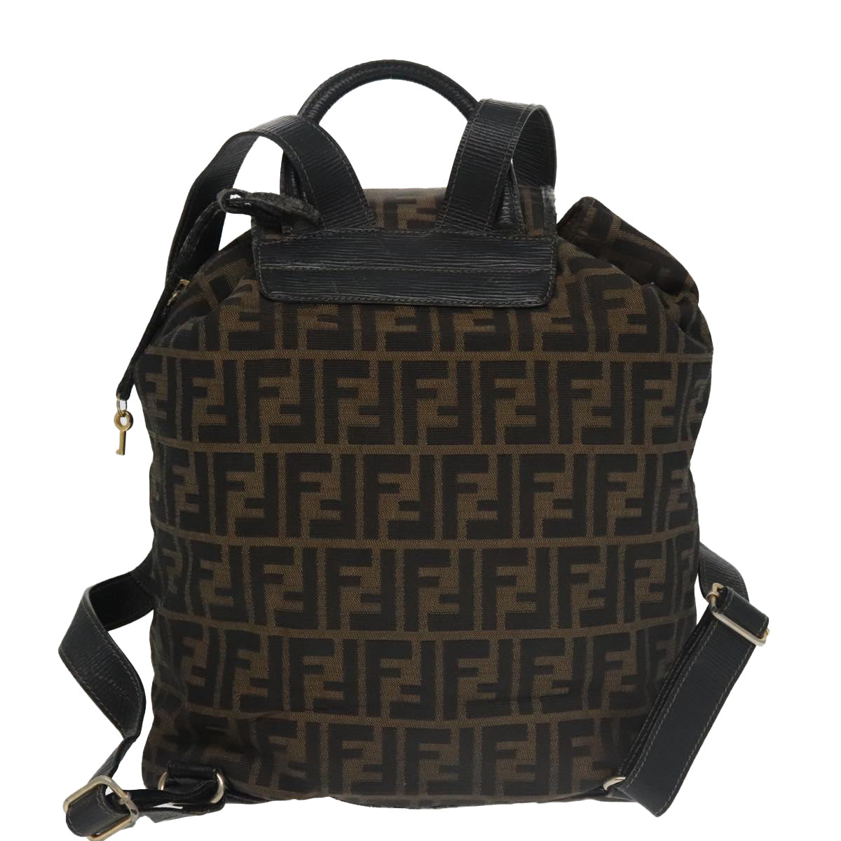 Fendi Zucca Brown Canvas Backpack Bag ()
