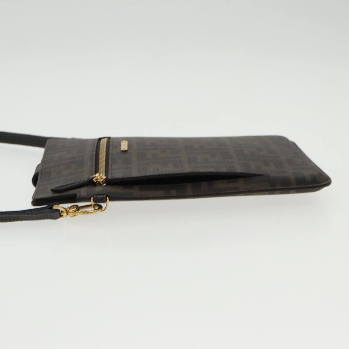 Fendi Zucca Brown Canvas Shoulder Bag ()