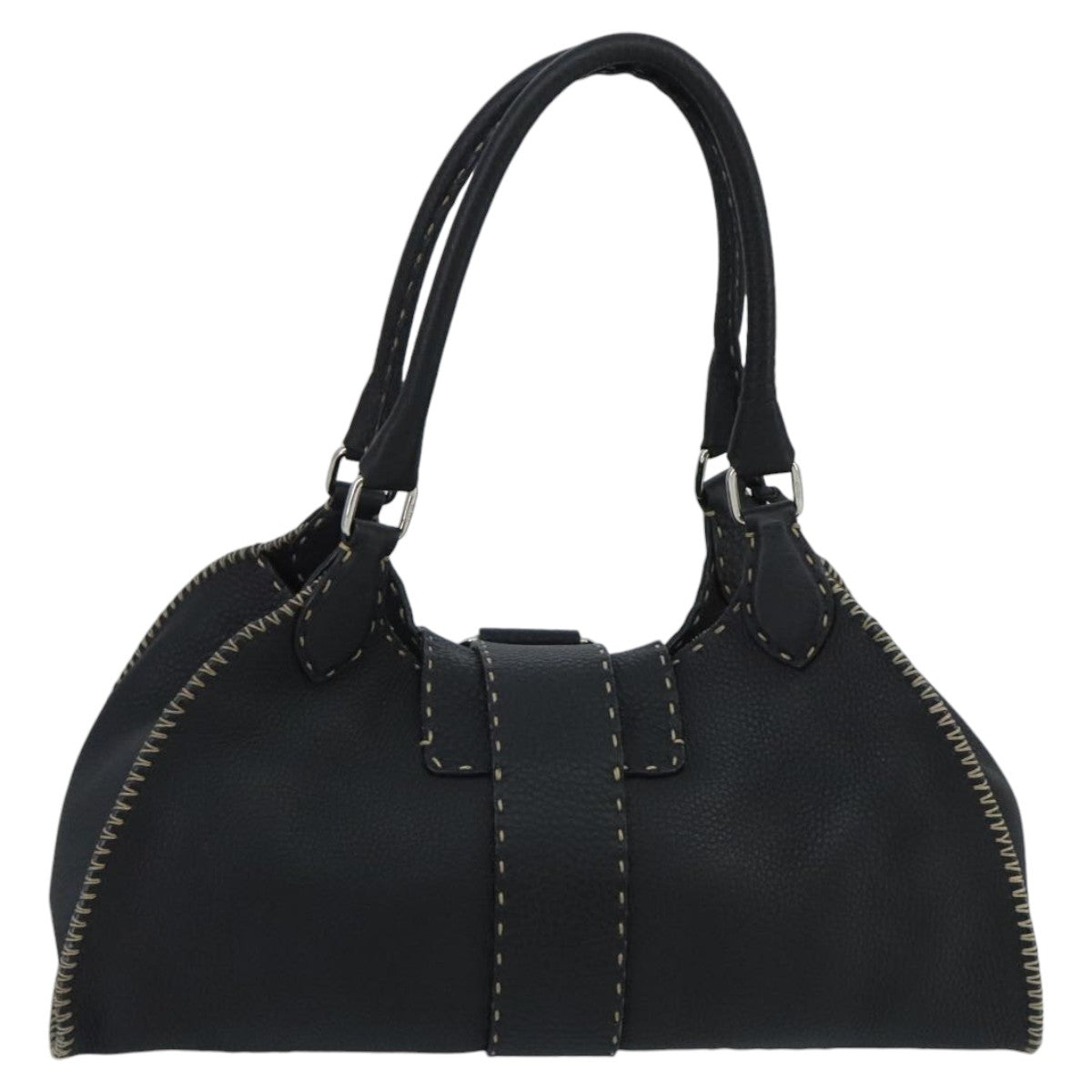 Fendi Selleria Black Leather Handbag ()