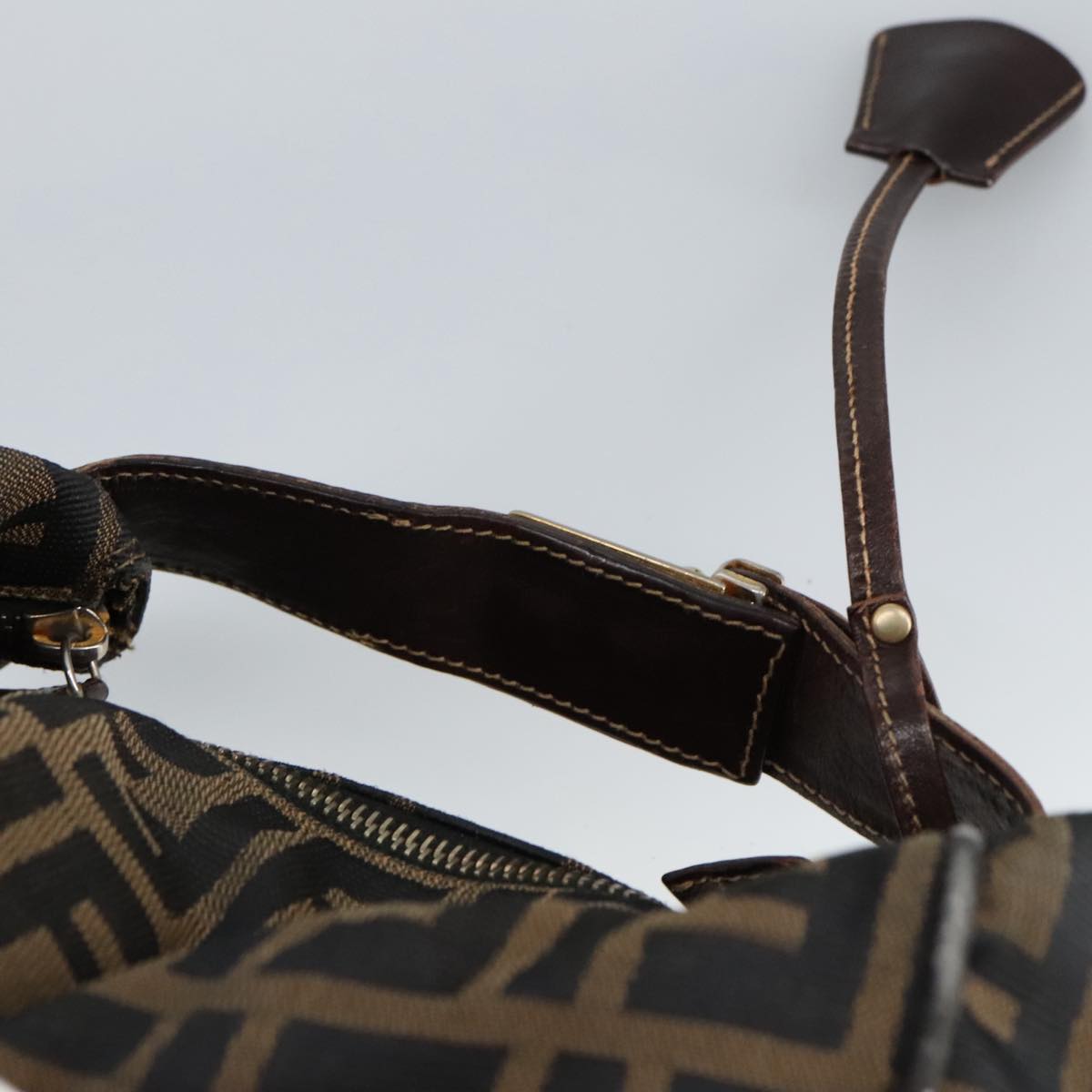 Fendi Zucca Brown Canvas Clutch Bag ()