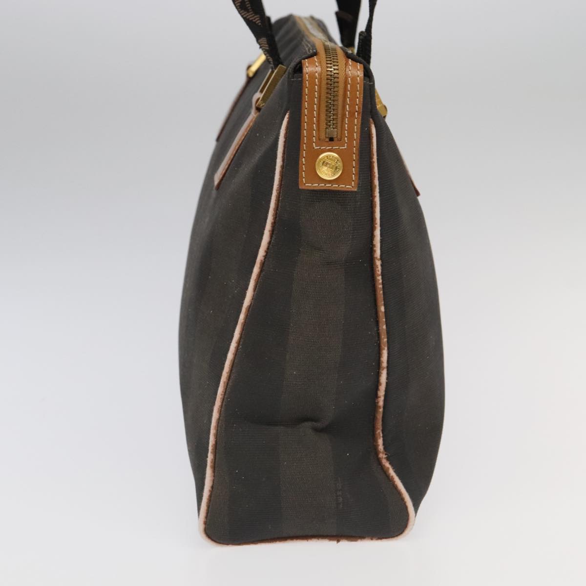 Fendi Pequin Brown Canvas Travel Bag ()