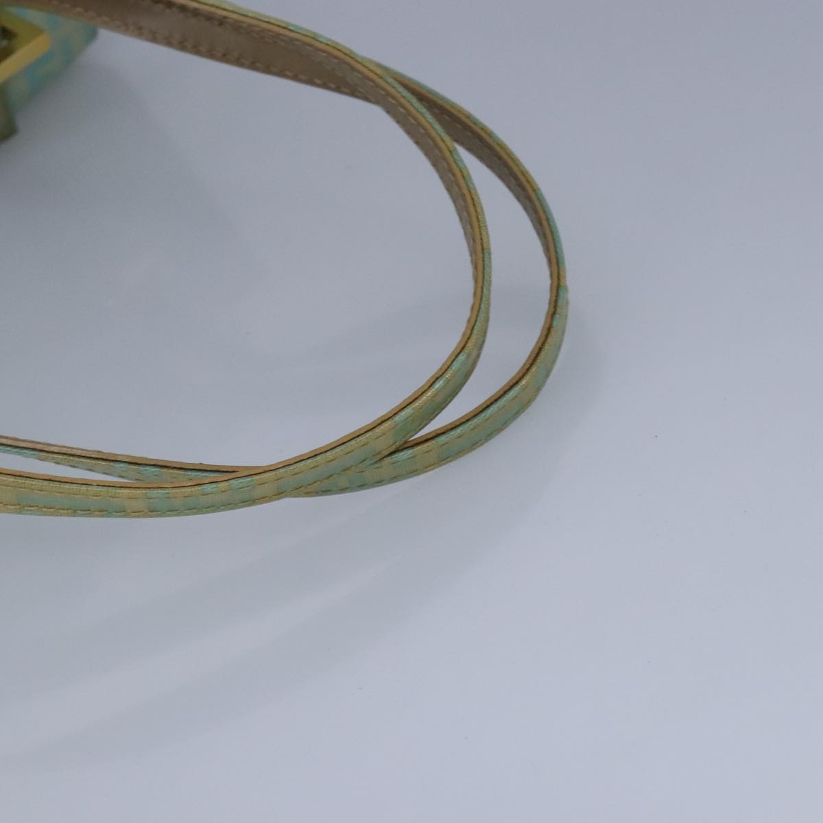 Fendi Zucca Green Patent Leather Handbag ()