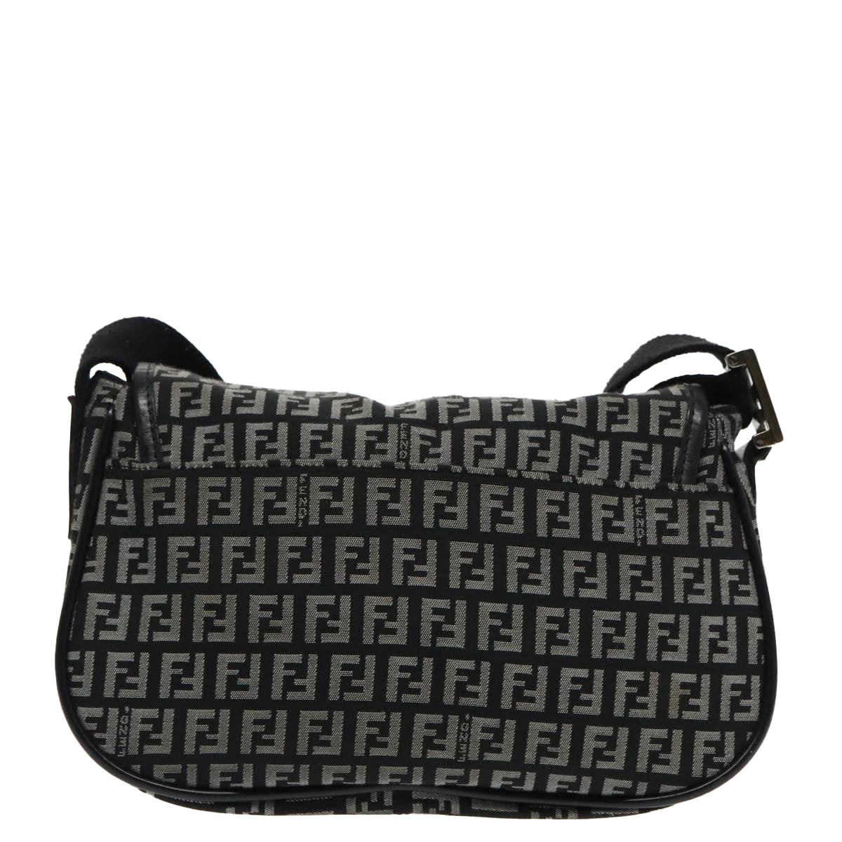 Fendi Black Canvas Shoulder Bag ()