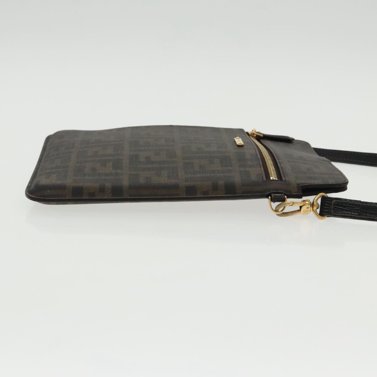 Fendi Zucca Brown Canvas Shoulder Bag ()