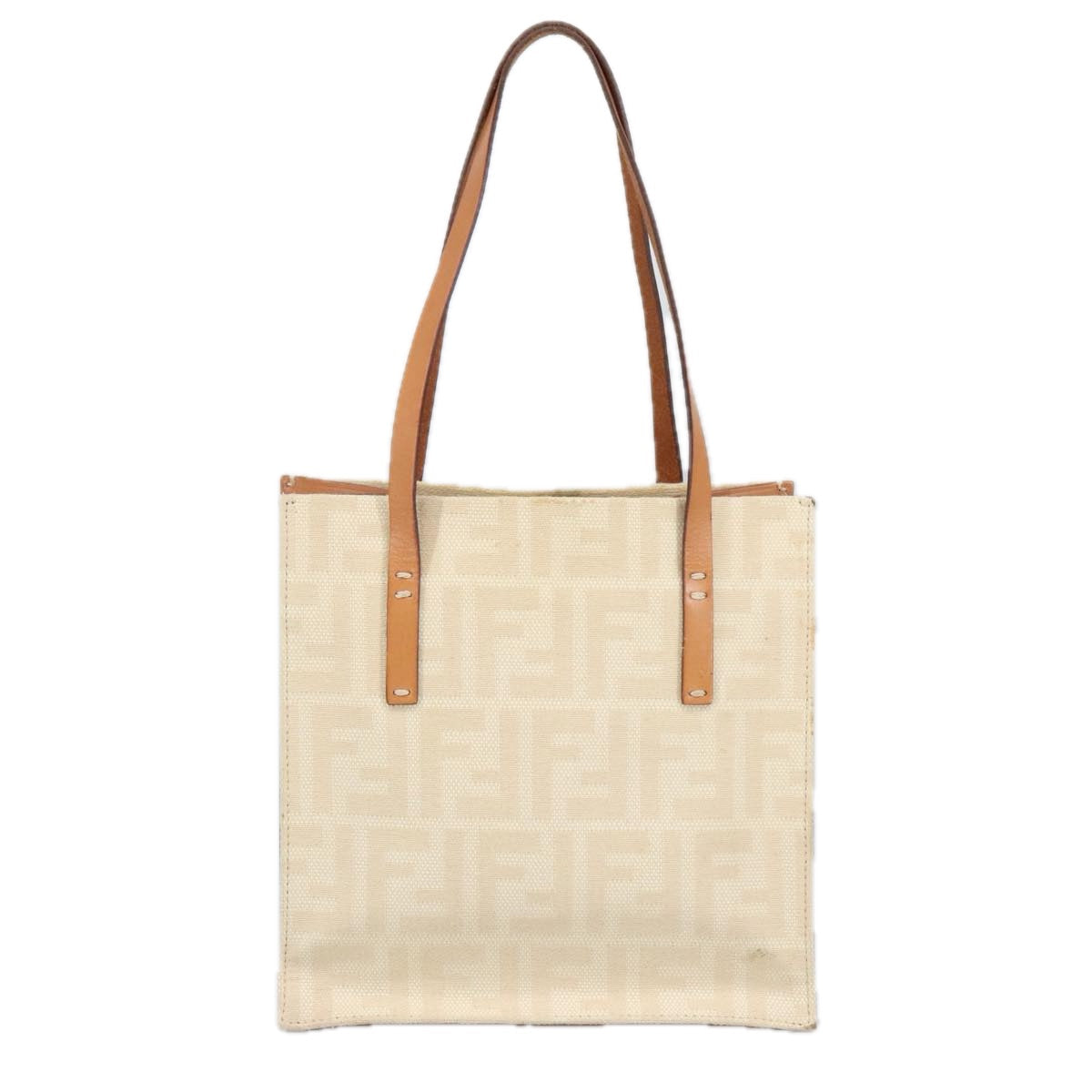 Fendi White Canvas Tote Bag ()
