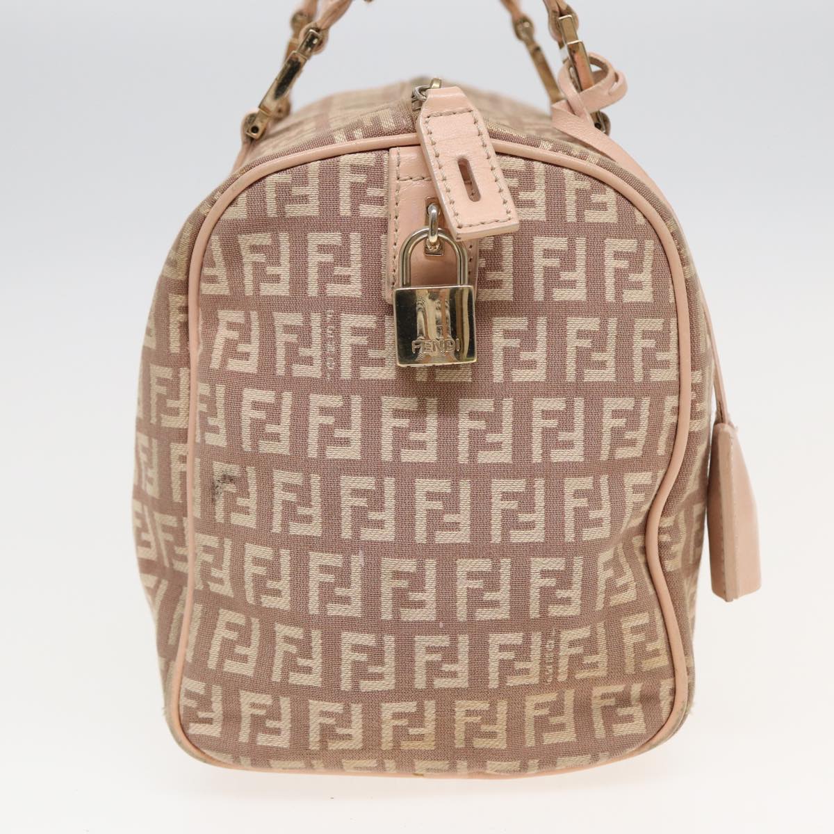Fendi Zucchino Pink Canvas Travel Bag ()