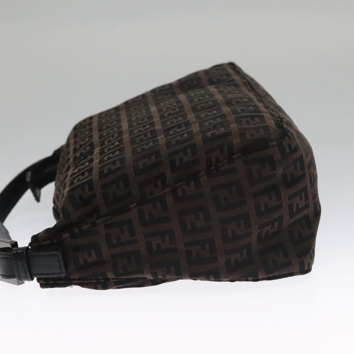 Fendi Zucchino Brown Canvas Handbag ()