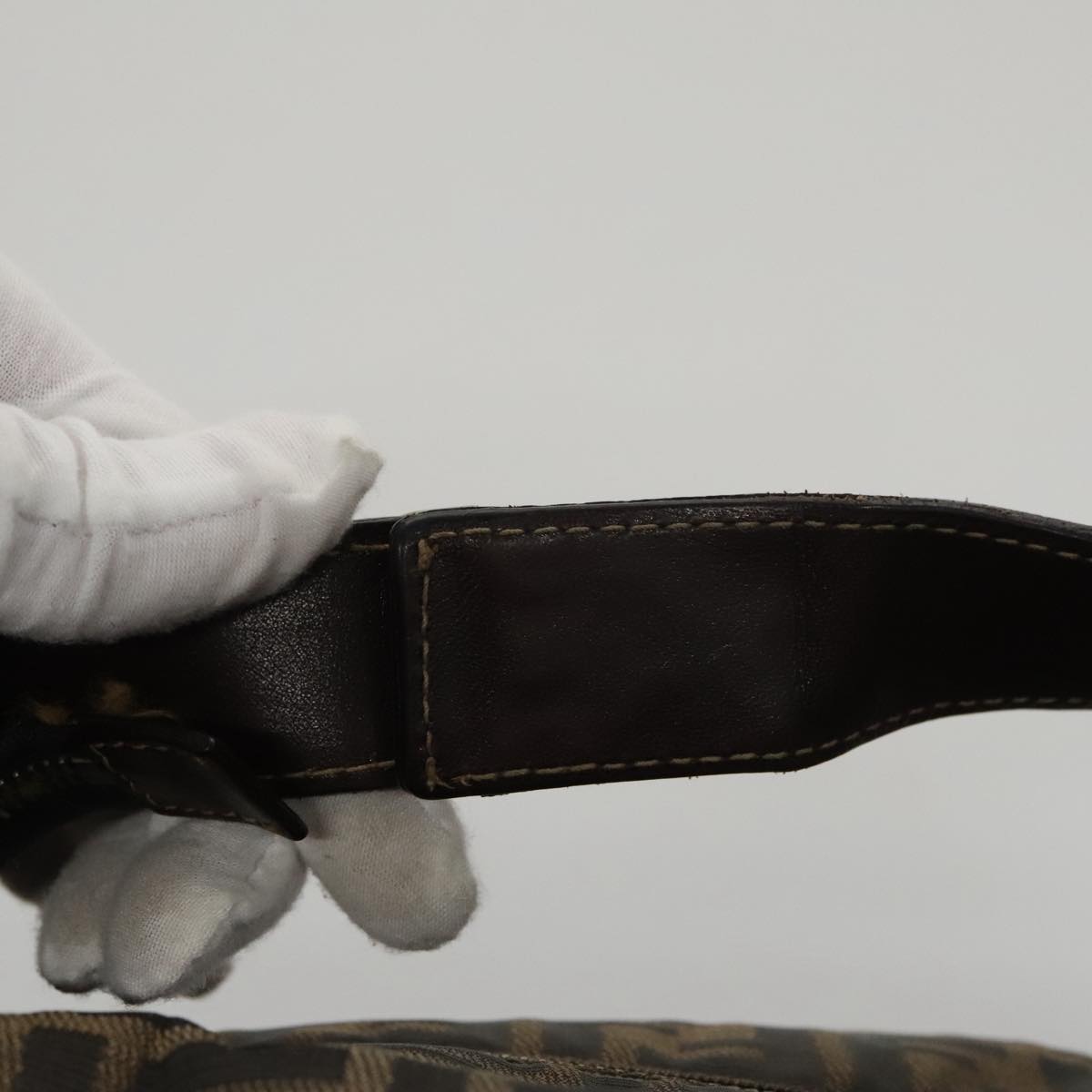 Fendi Zucca Brown Canvas Clutch Bag ()