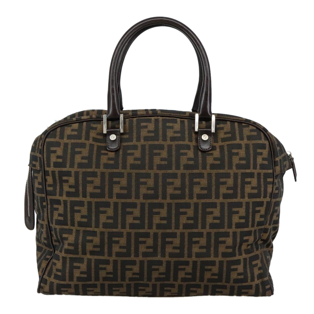 Fendi Zucca Brown Canvas Handbag ()