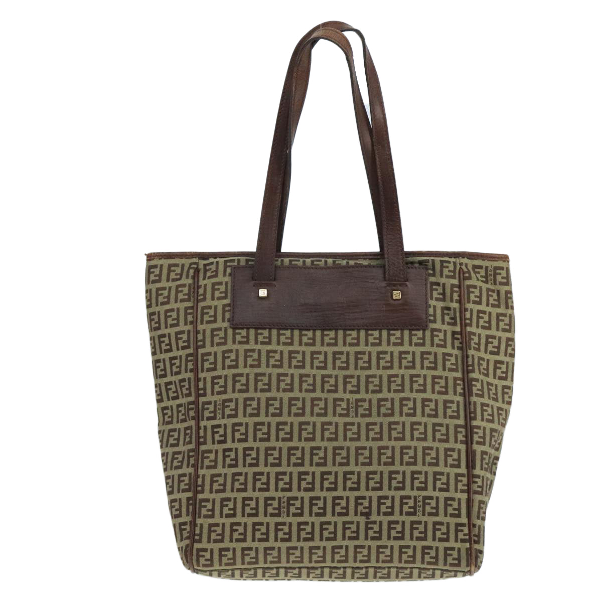 Fendi Zucchino Beige Canvas Tote Bag ()