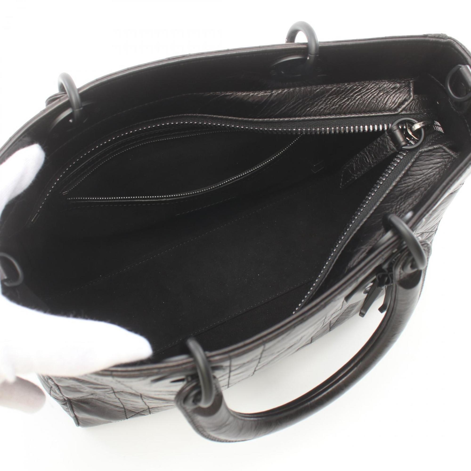 Christian Dior Black Leather Handbag ()