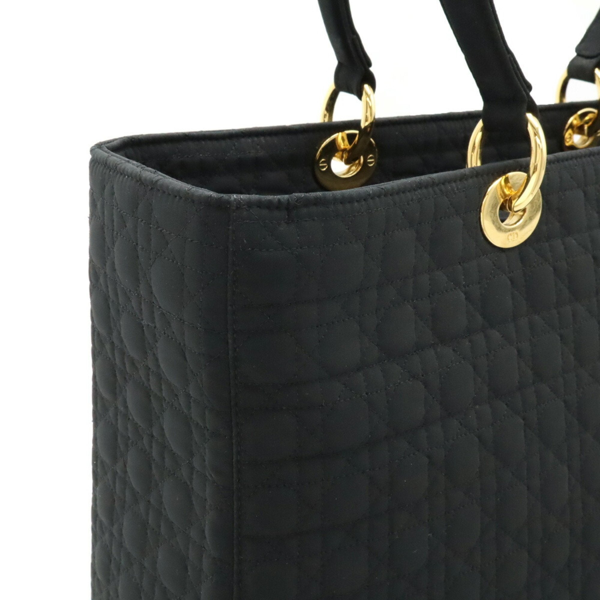 Christian Dior Lady Dior Black Nylon Tote Bag ()