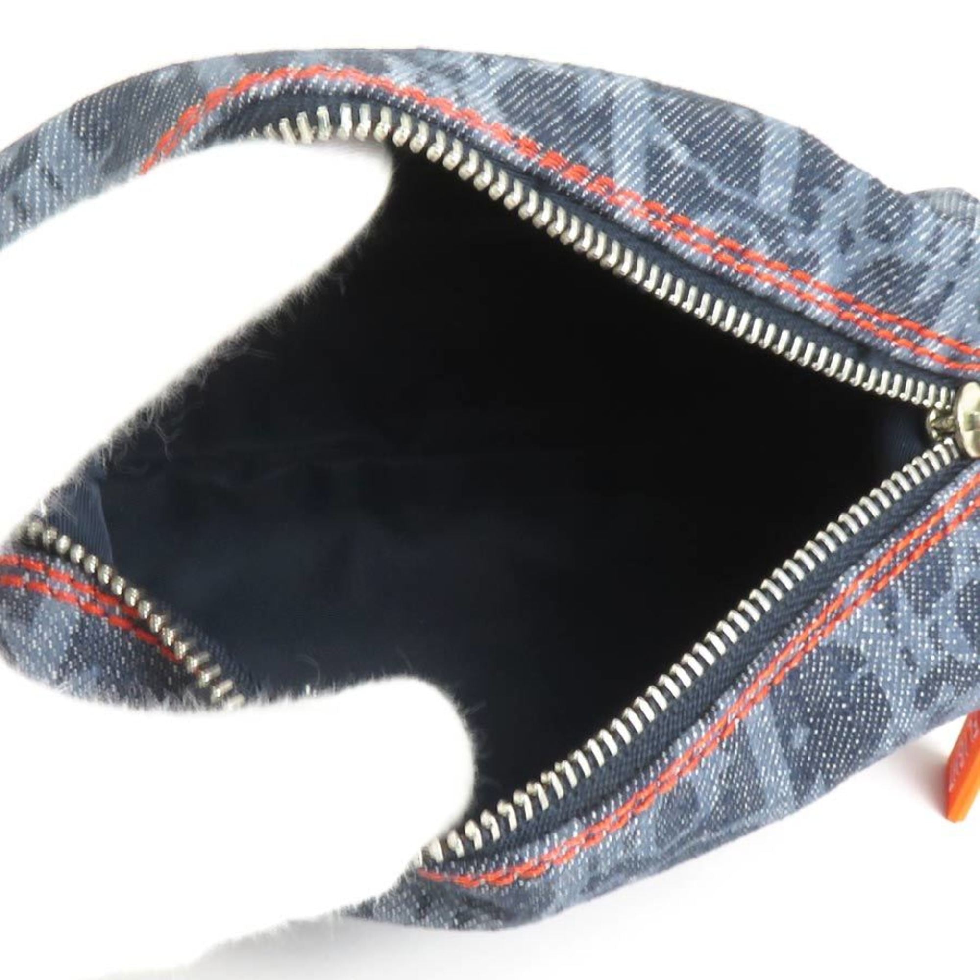 Christian Dior Navy Denim Pouch ()