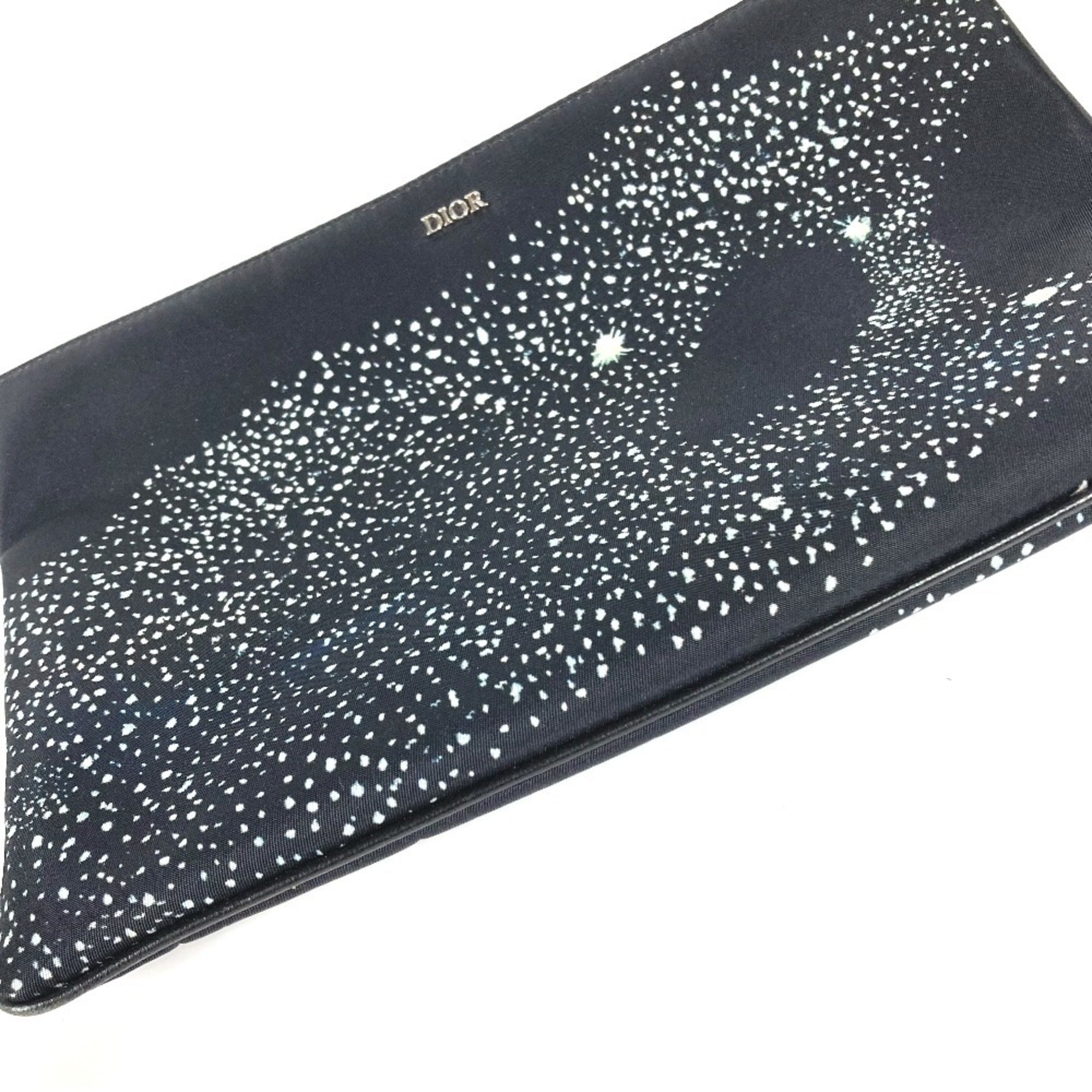 Christian Dior Black Nylon Clutch Bag Pouch ()
