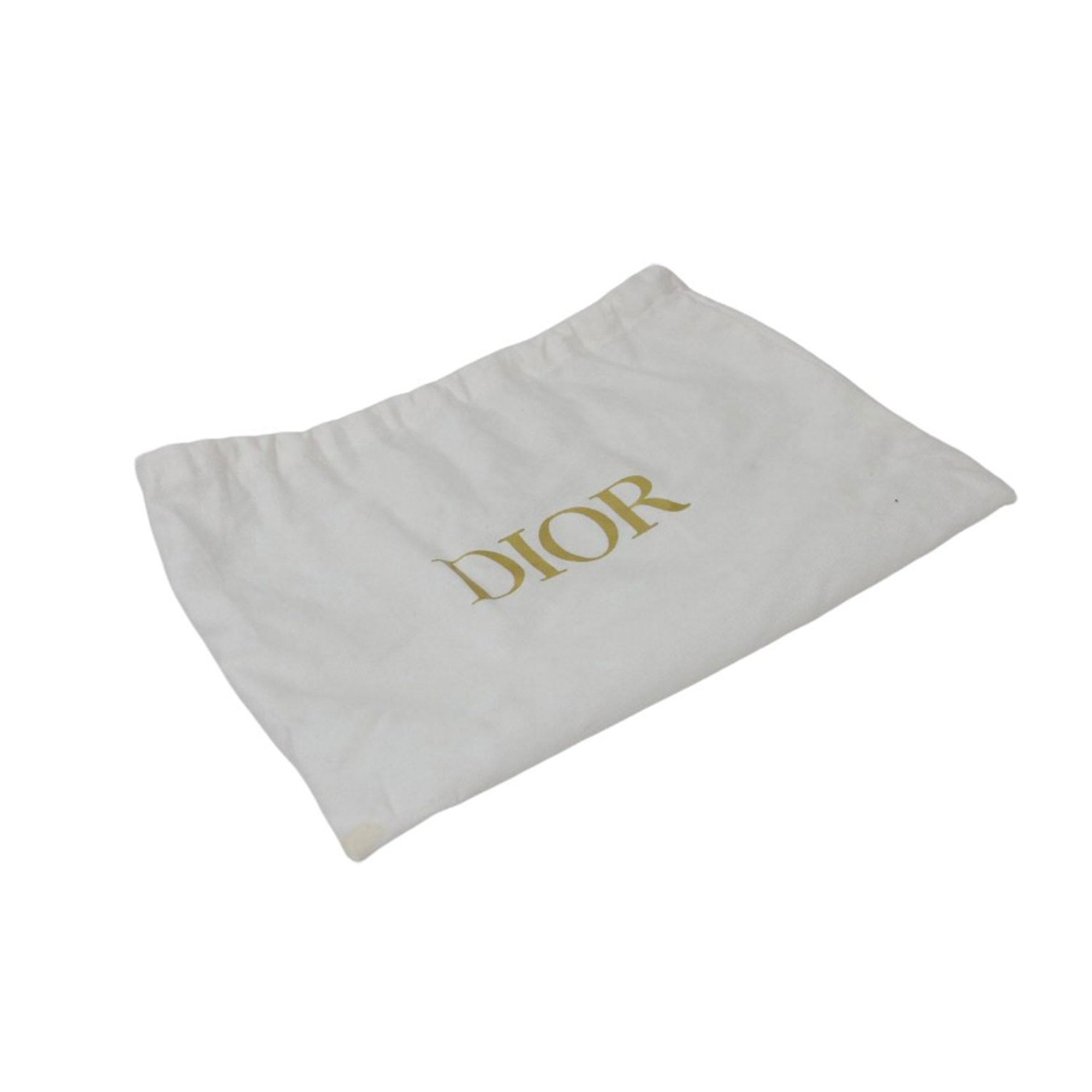 Christian Dior White Leather Handbag Shoulder Bag ()