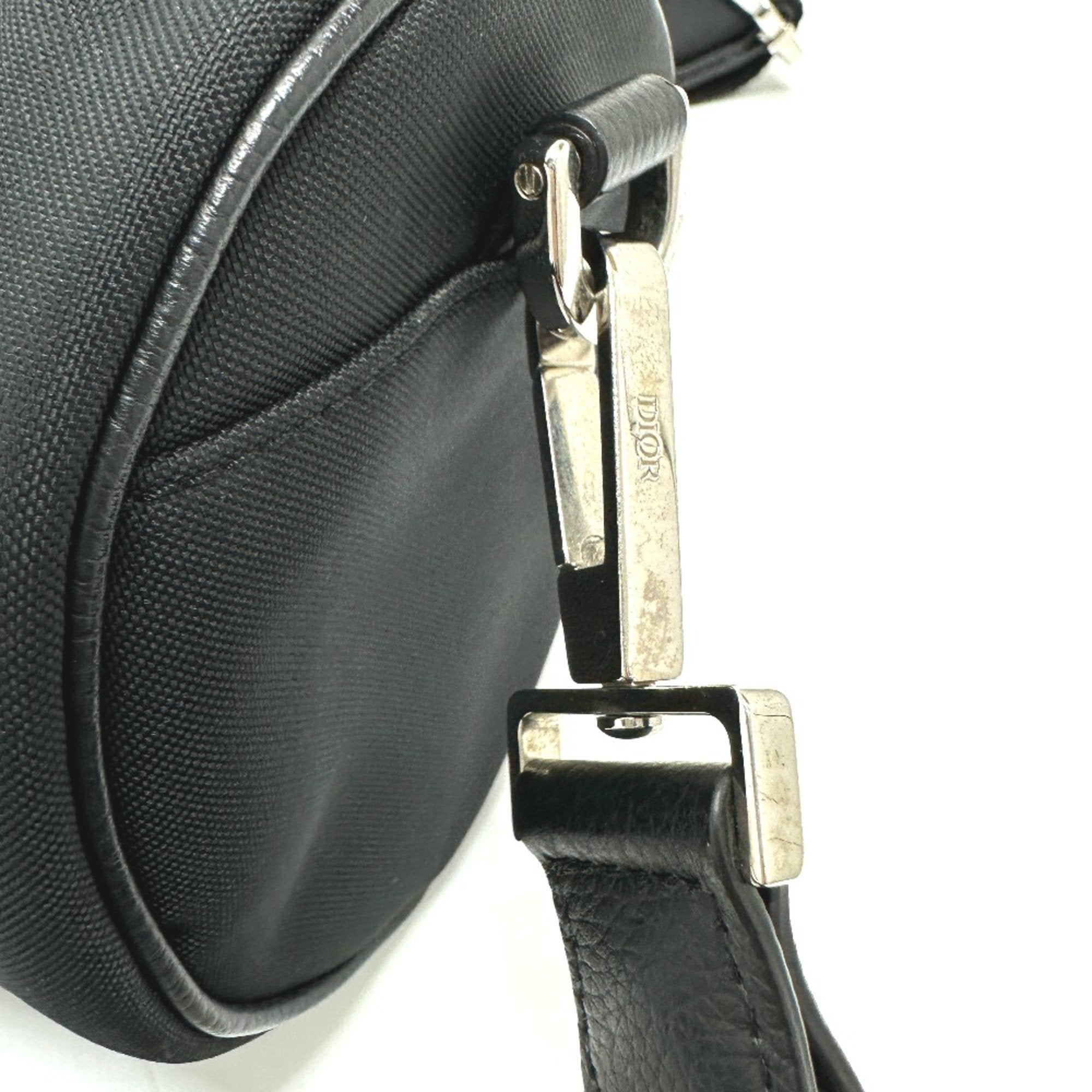 Christian Dior Black Leather Shoulder Bag ()