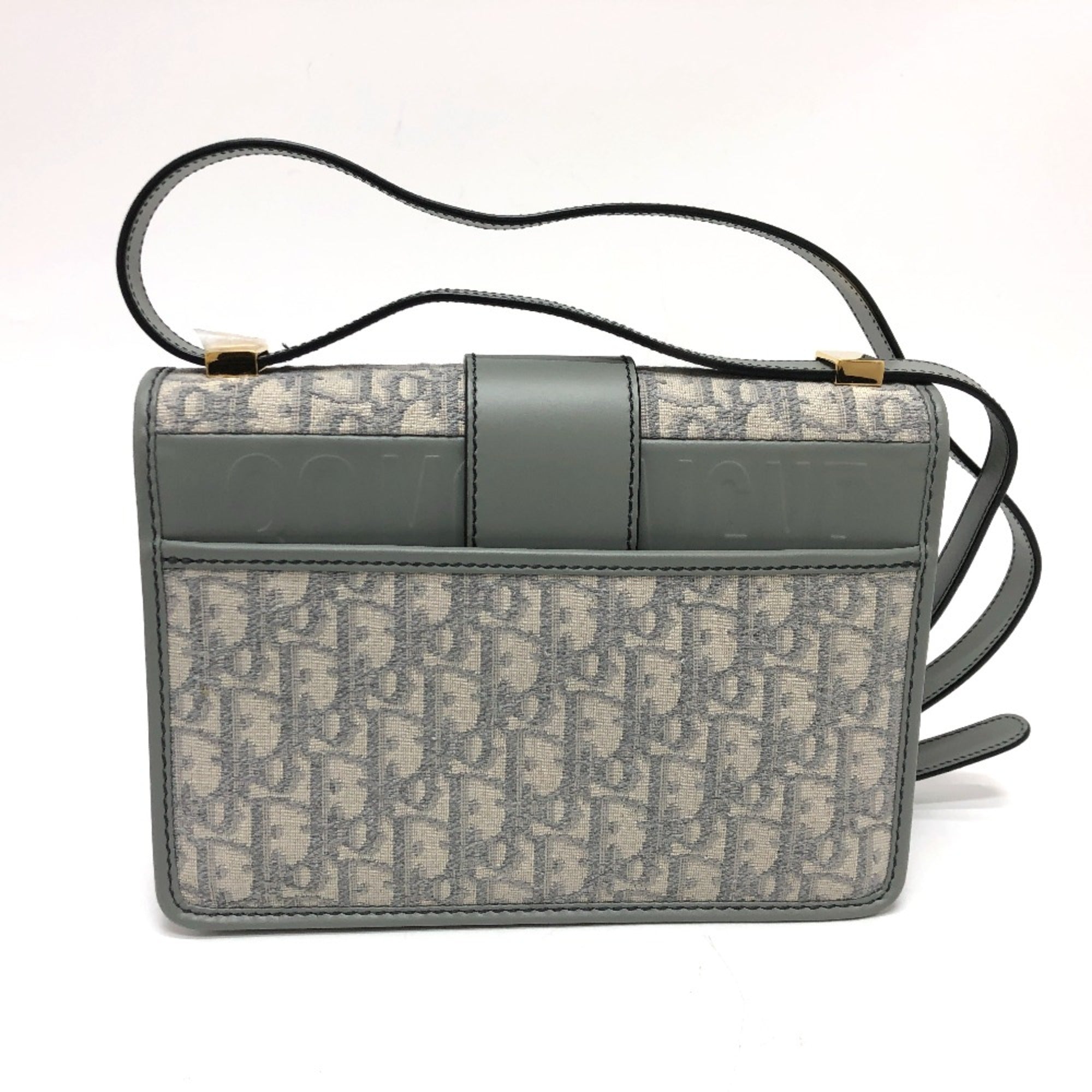 Christian Dior Gray Leather Shoulder Bag ()