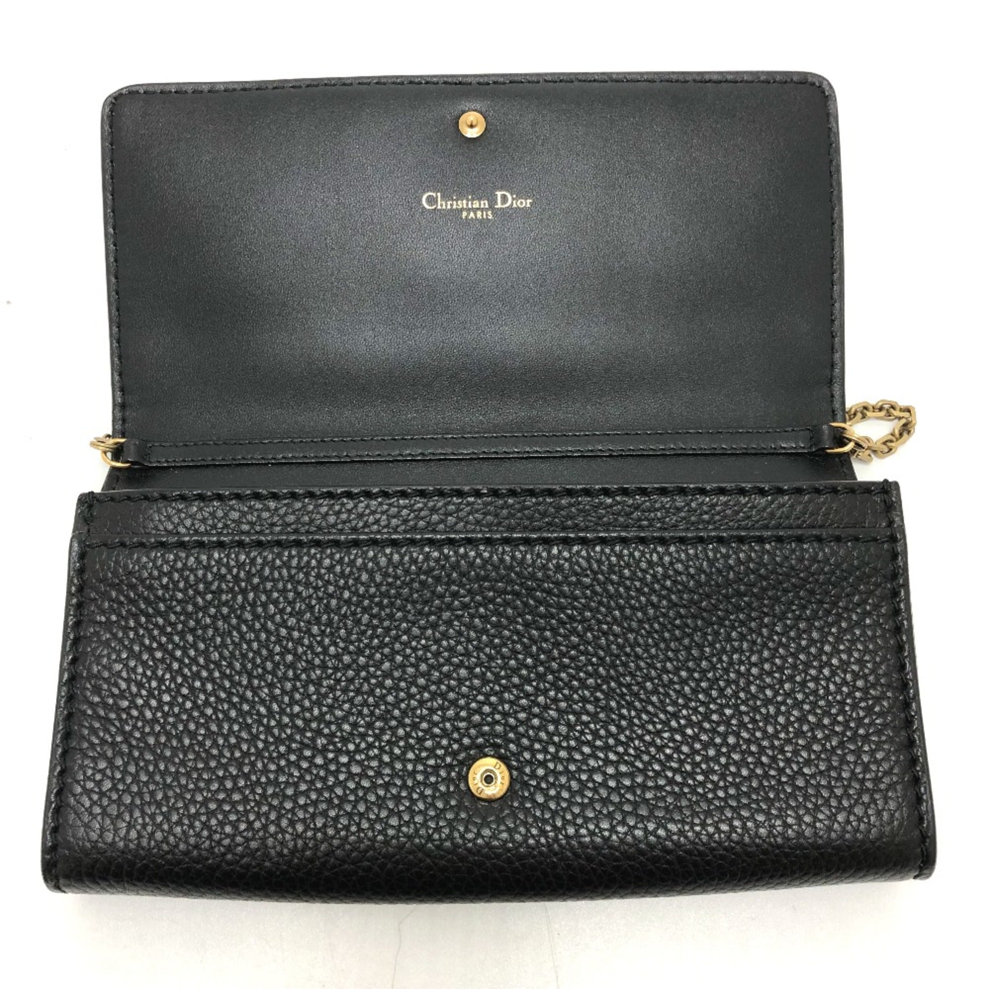 Christian Dior Black Leather Shoulder Bag ()