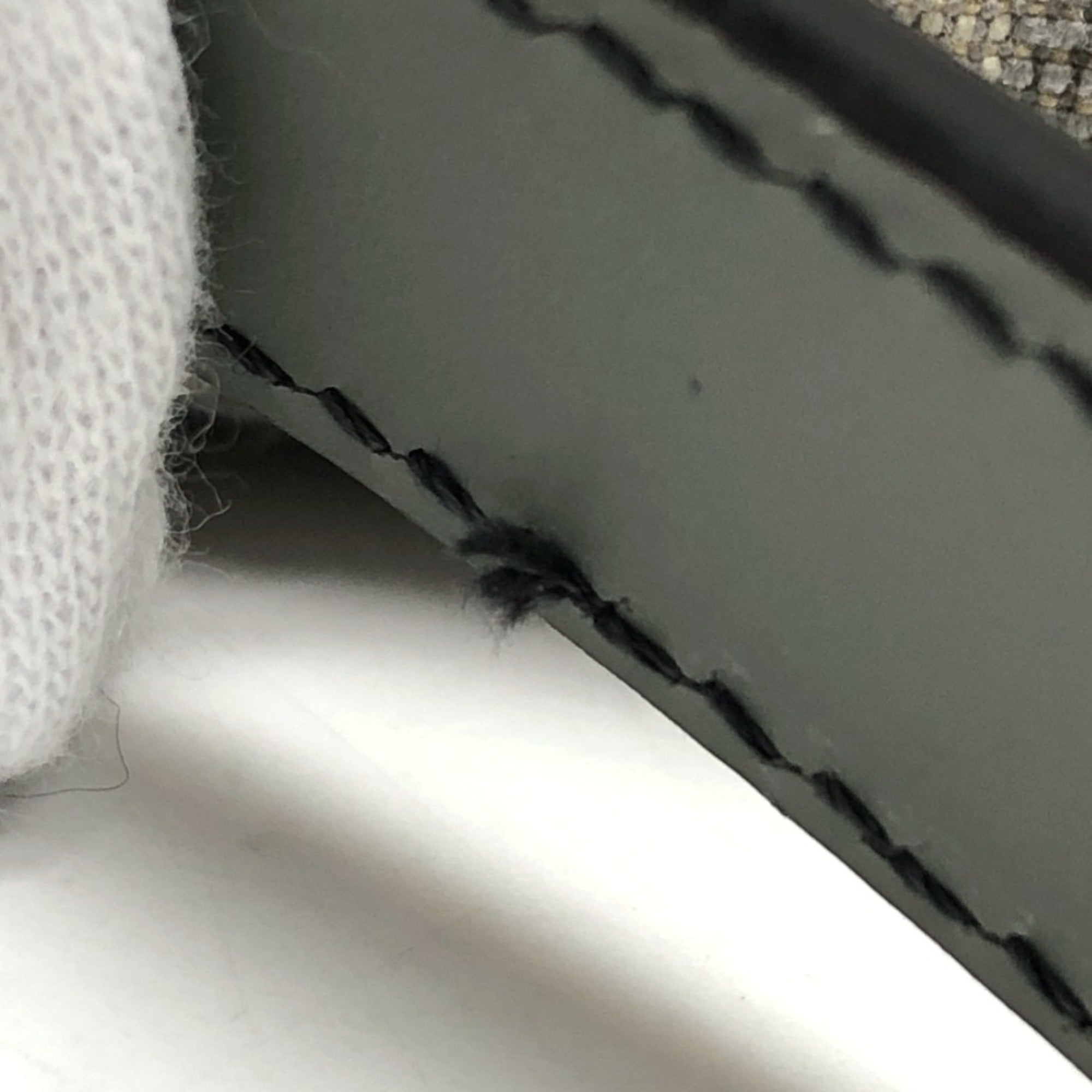 Christian Dior Gray Leather Shoulder Bag ()