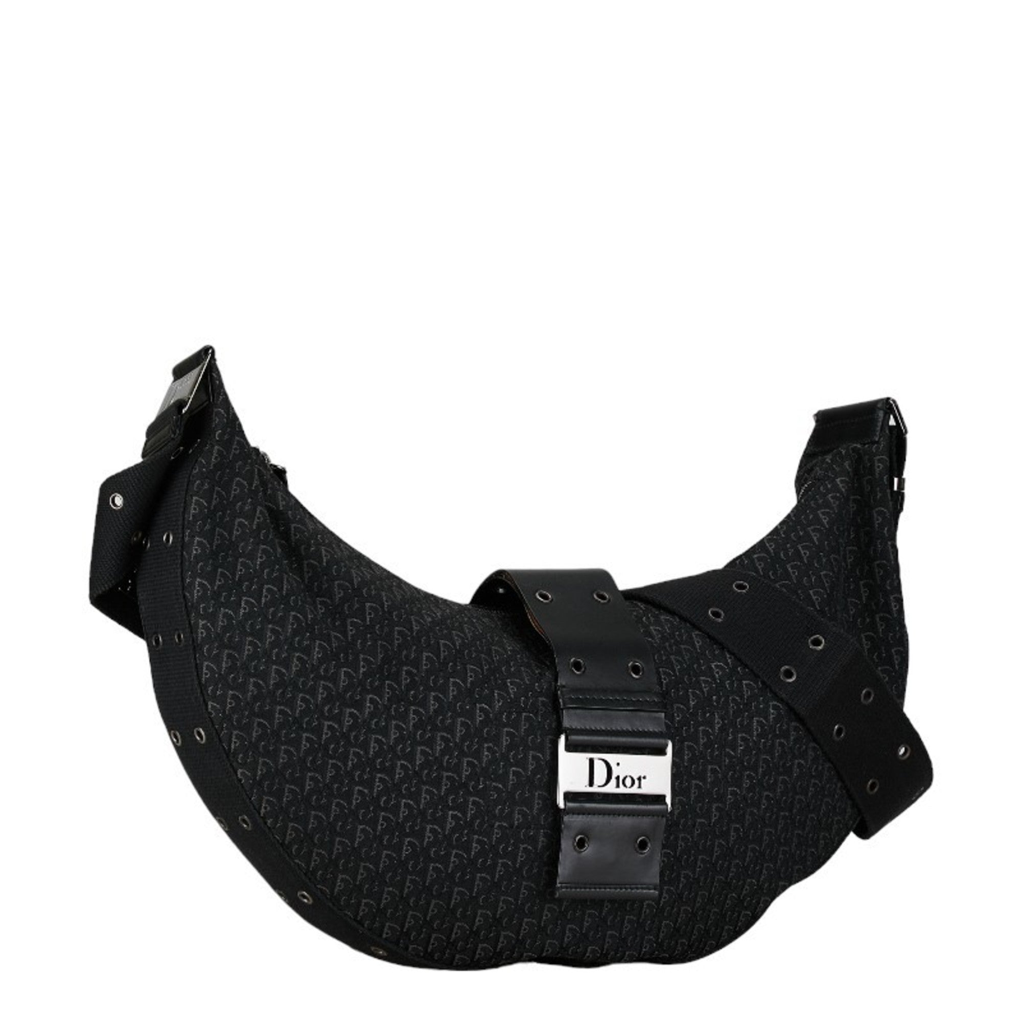 Christian Dior Black Canvas Shoulder Bag ()