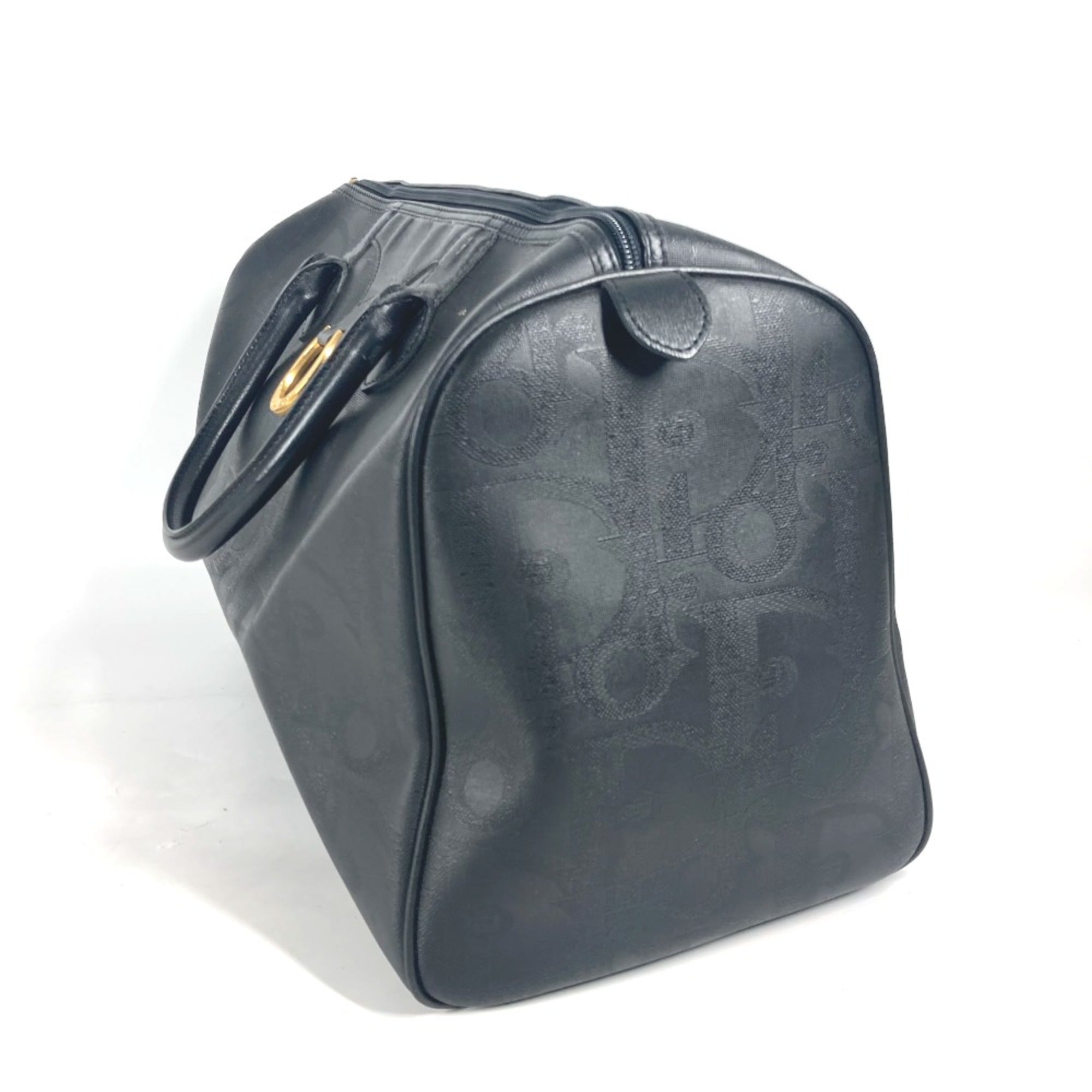 Christian Dior Black Leather Boston Bag ()