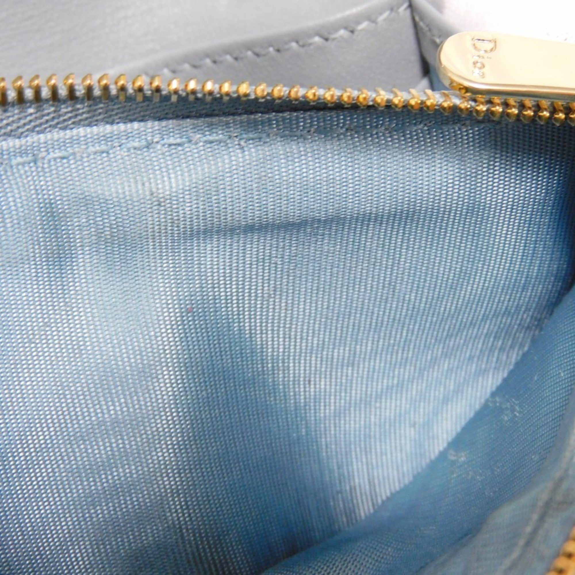 Christian Dior Gray Leather Wallet (Bi-Fold) ()