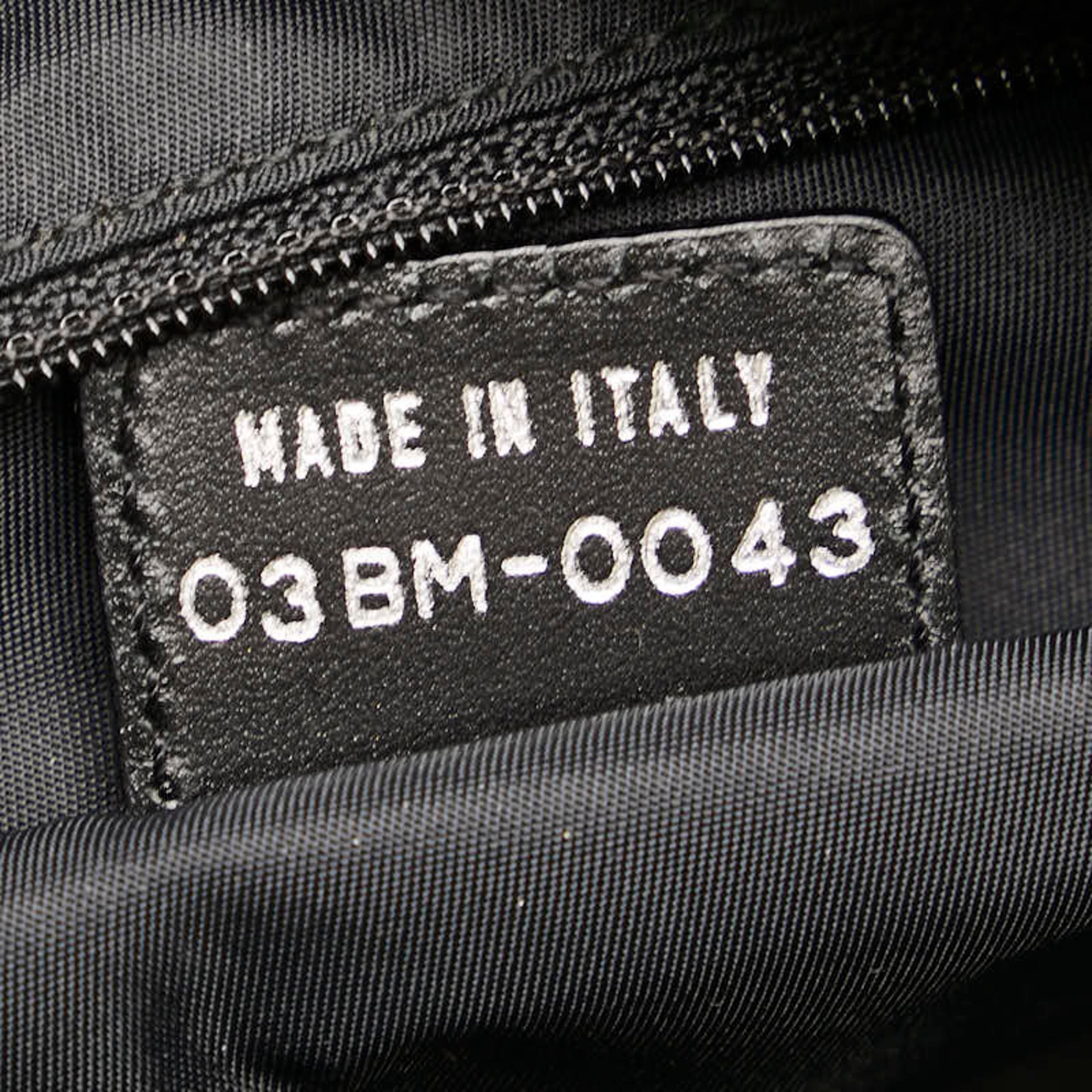 Christian Dior Black Canvas Shoulder Bag ()