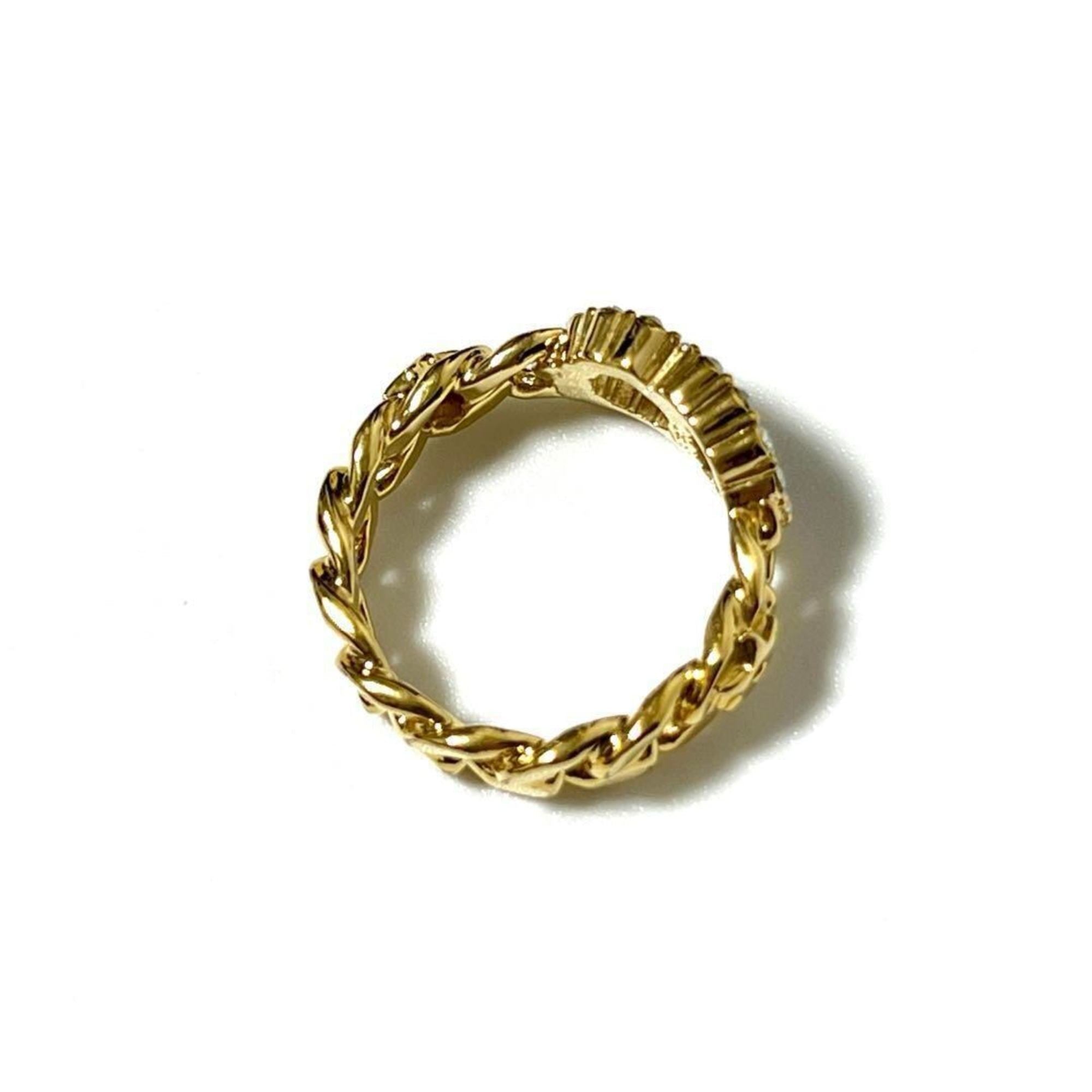 Christian Dior Gold Metal Band Ring ()