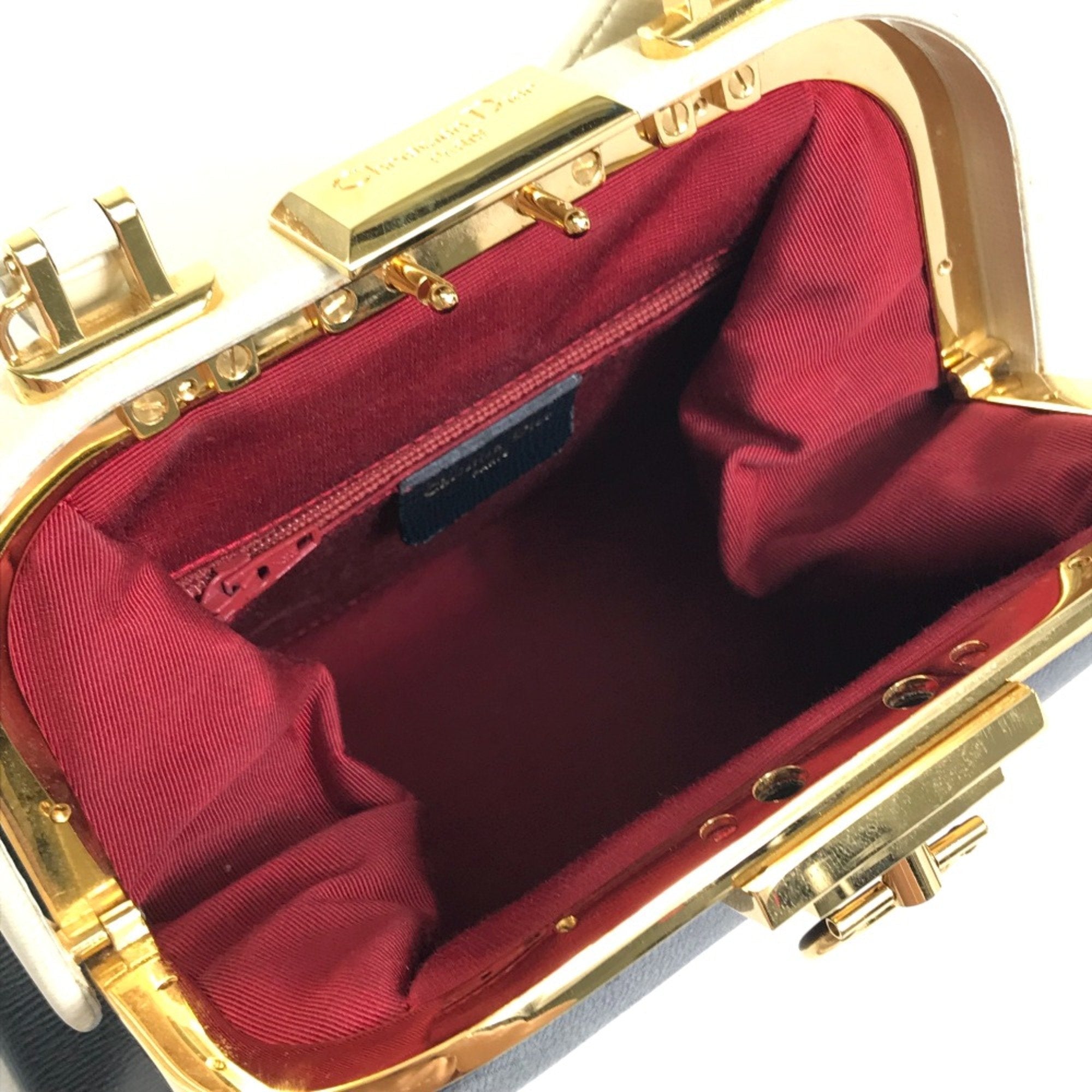 Christian Dior Navy Leather Handbag ()