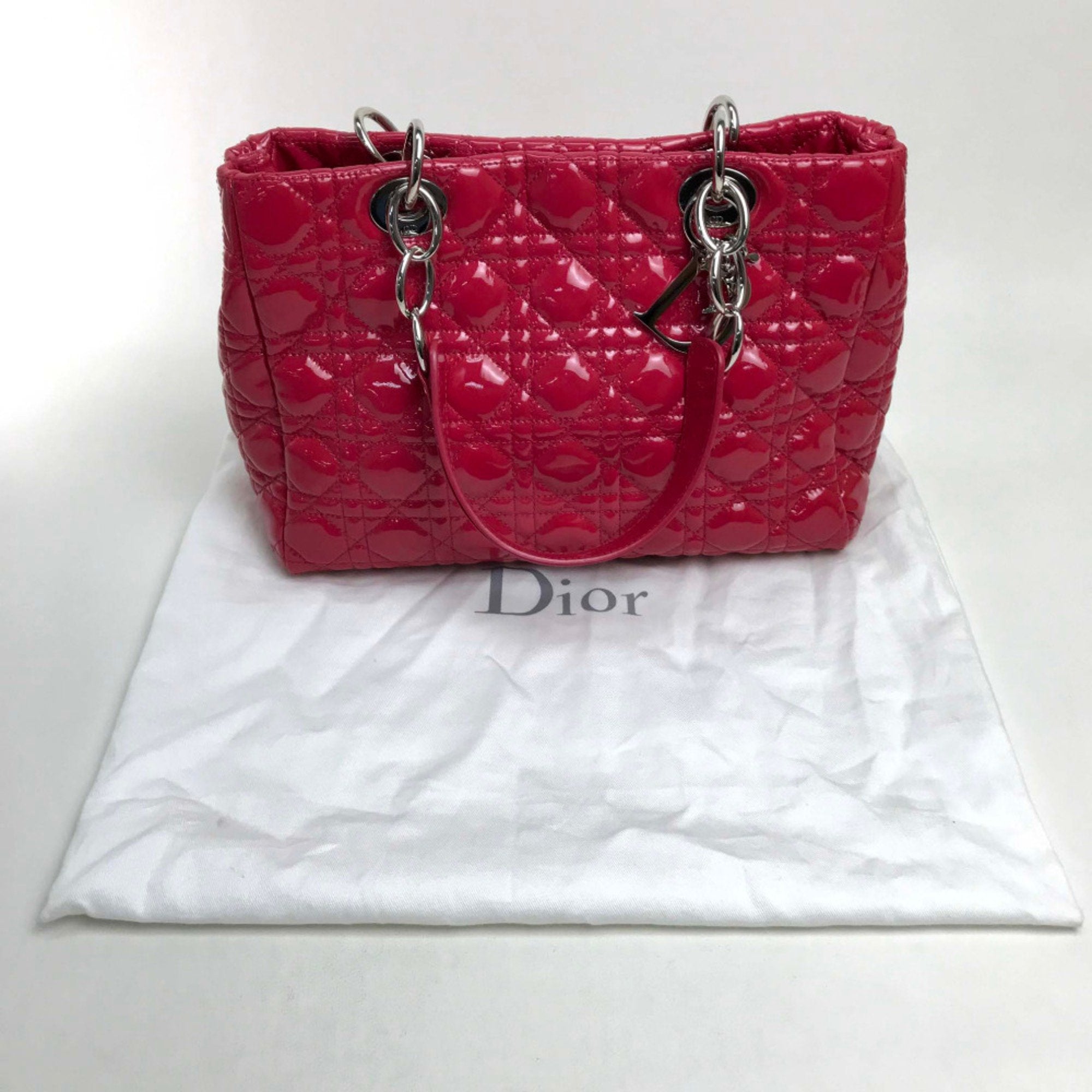 Christian Dior Pink Leather Handbag ()