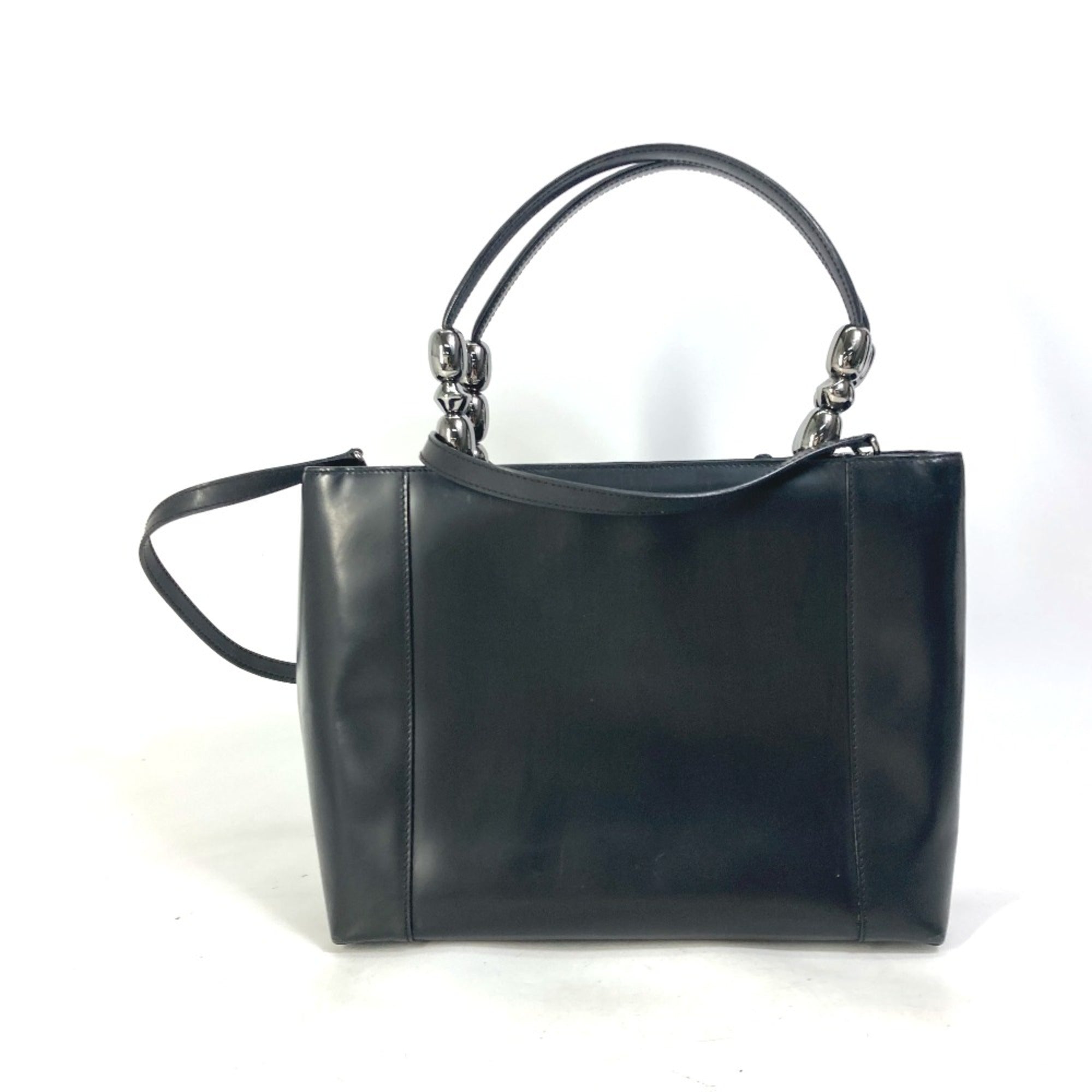 Christian Dior Black Leather Handbag ()