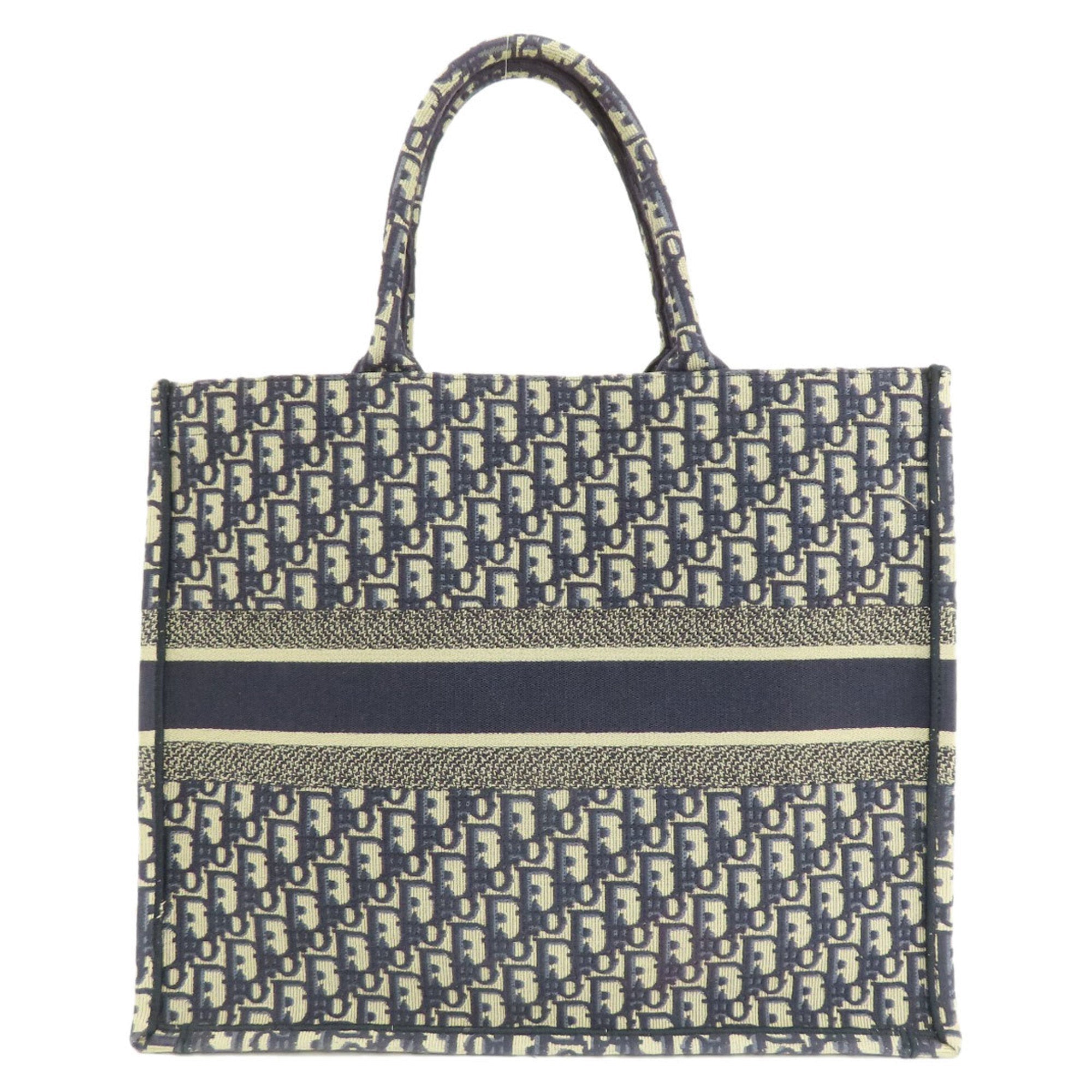 Christian Dior Navy Canvas Tote Bag ()