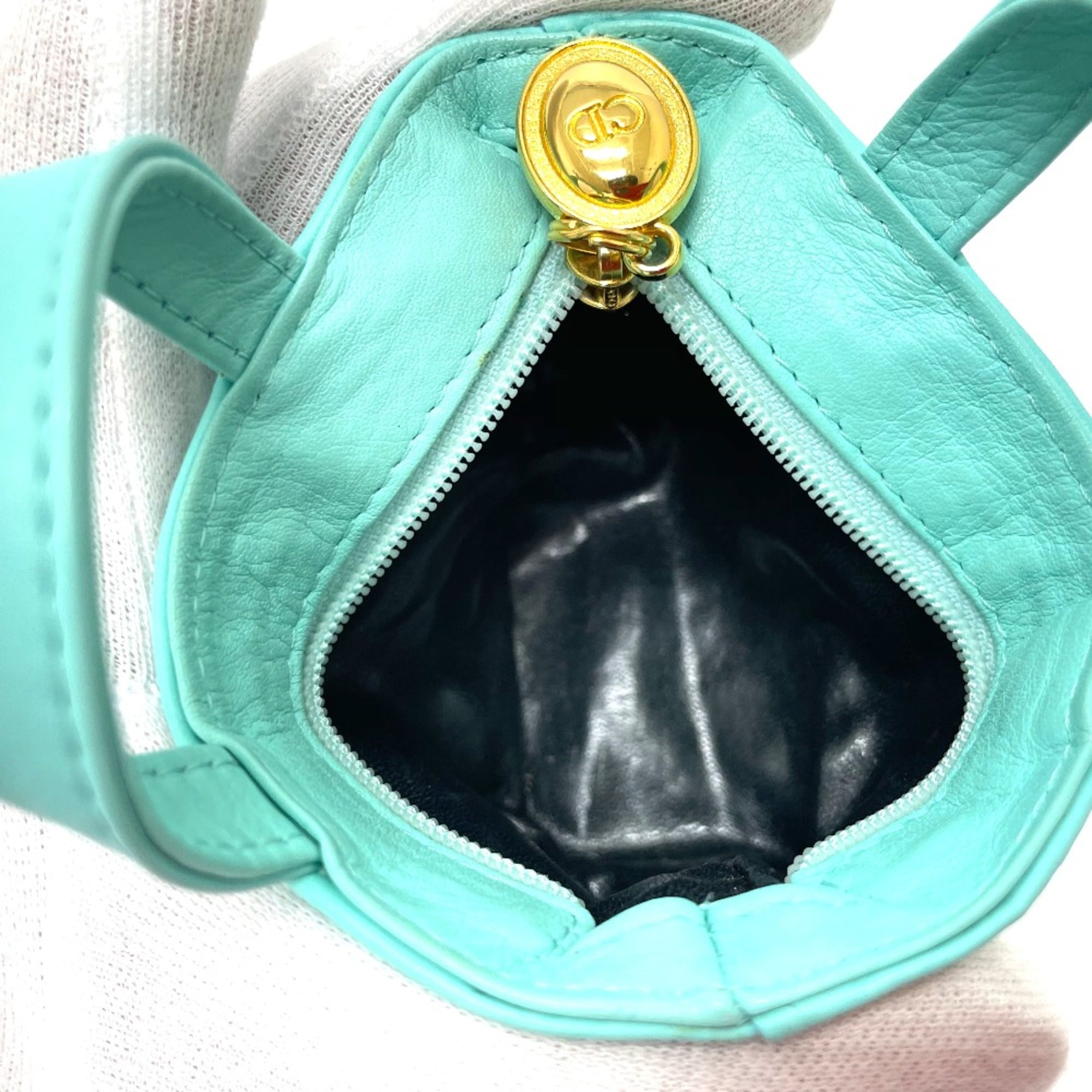 Christian Dior Blue Leather Handbag ()