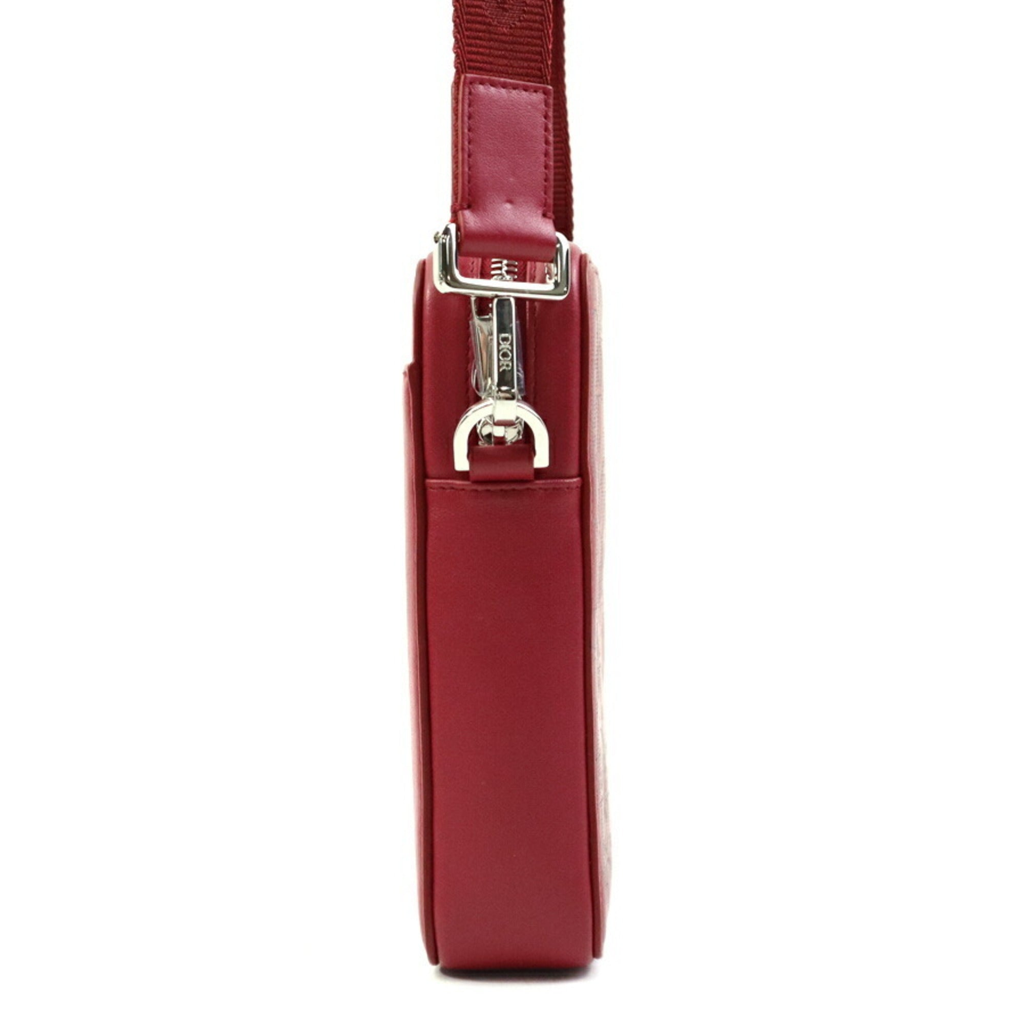 Christian Dior Red Color Leather Shoulder Bag ()