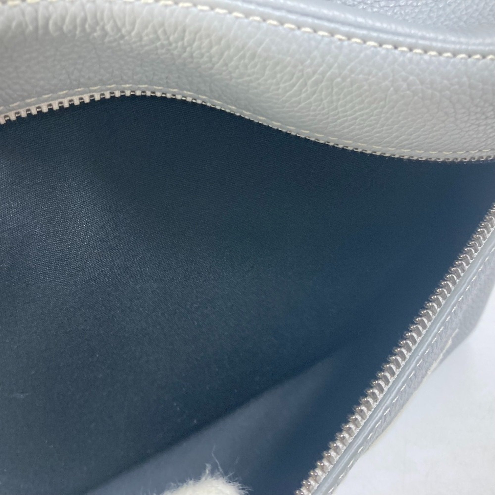 Christian Dior Gray Leather Backpack ()