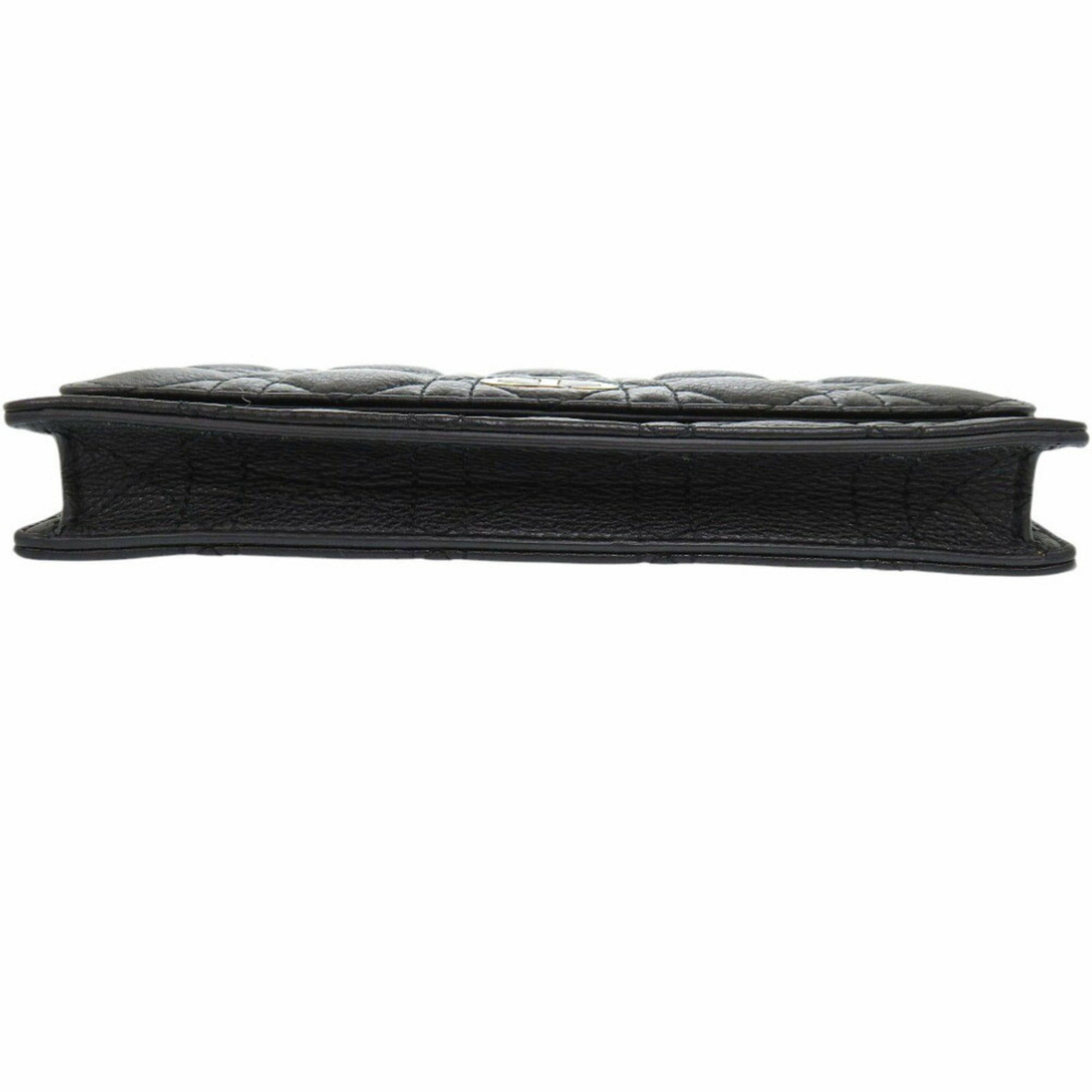 Christian Dior Black Leather Fanny Pack Pouch ()