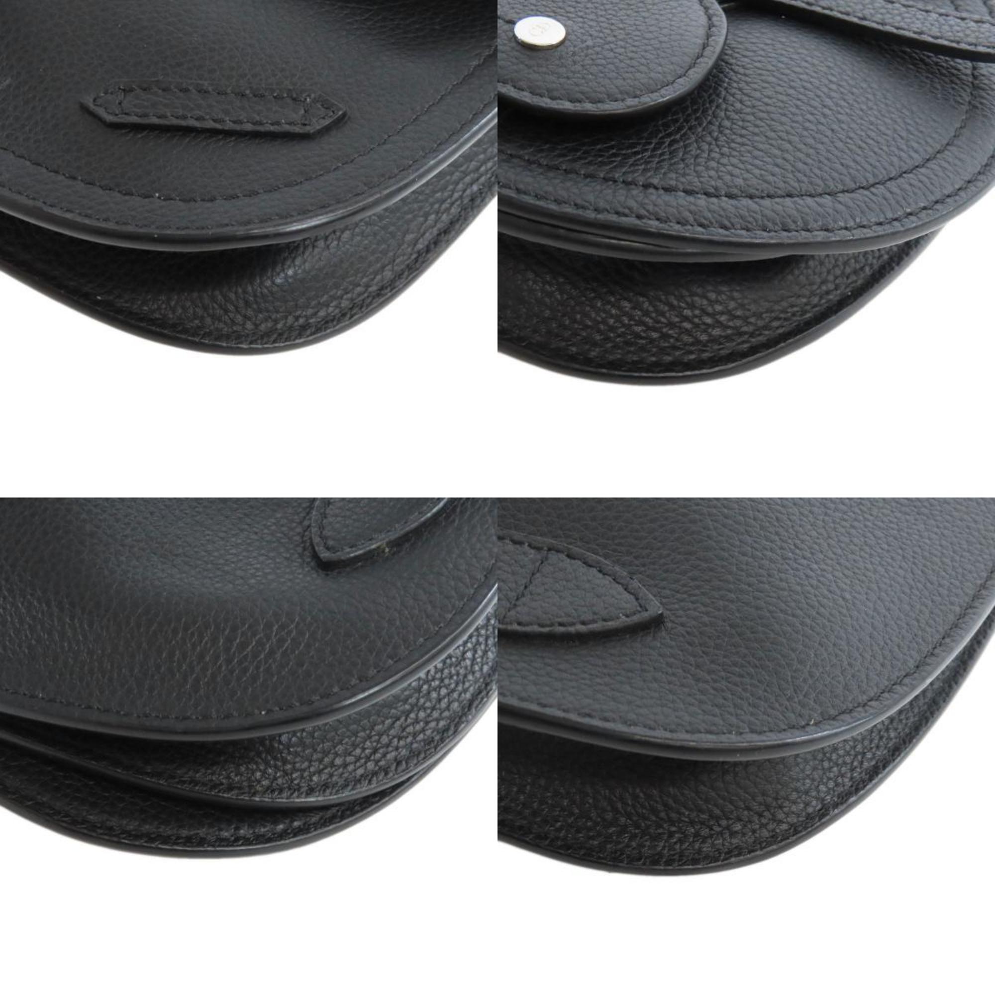 Christian Dior Black Leather Shoulder Bag ()