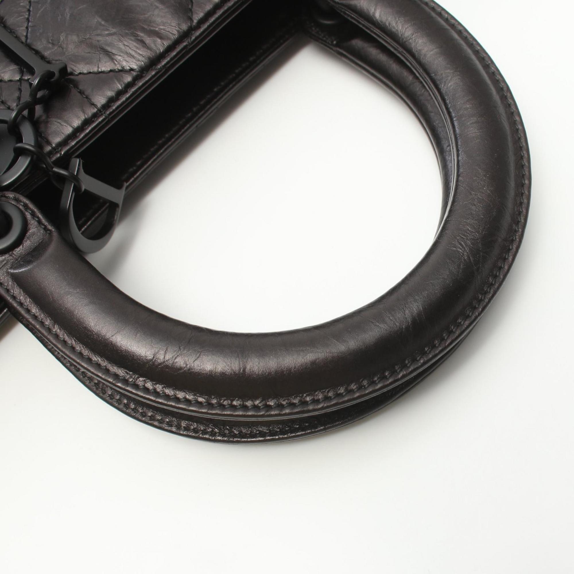 Christian Dior Black Leather Handbag ()
