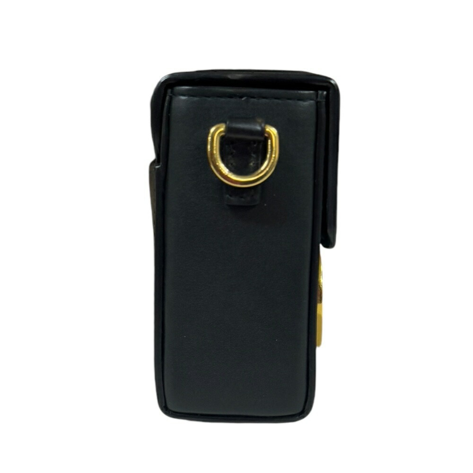 Christian Dior Black Leather Shoulder Bag ()