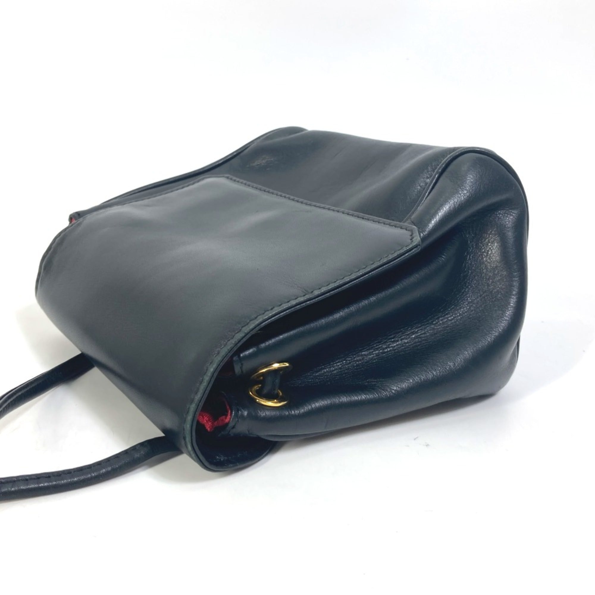 Christian Dior Black Leather Shoulder Bag ()