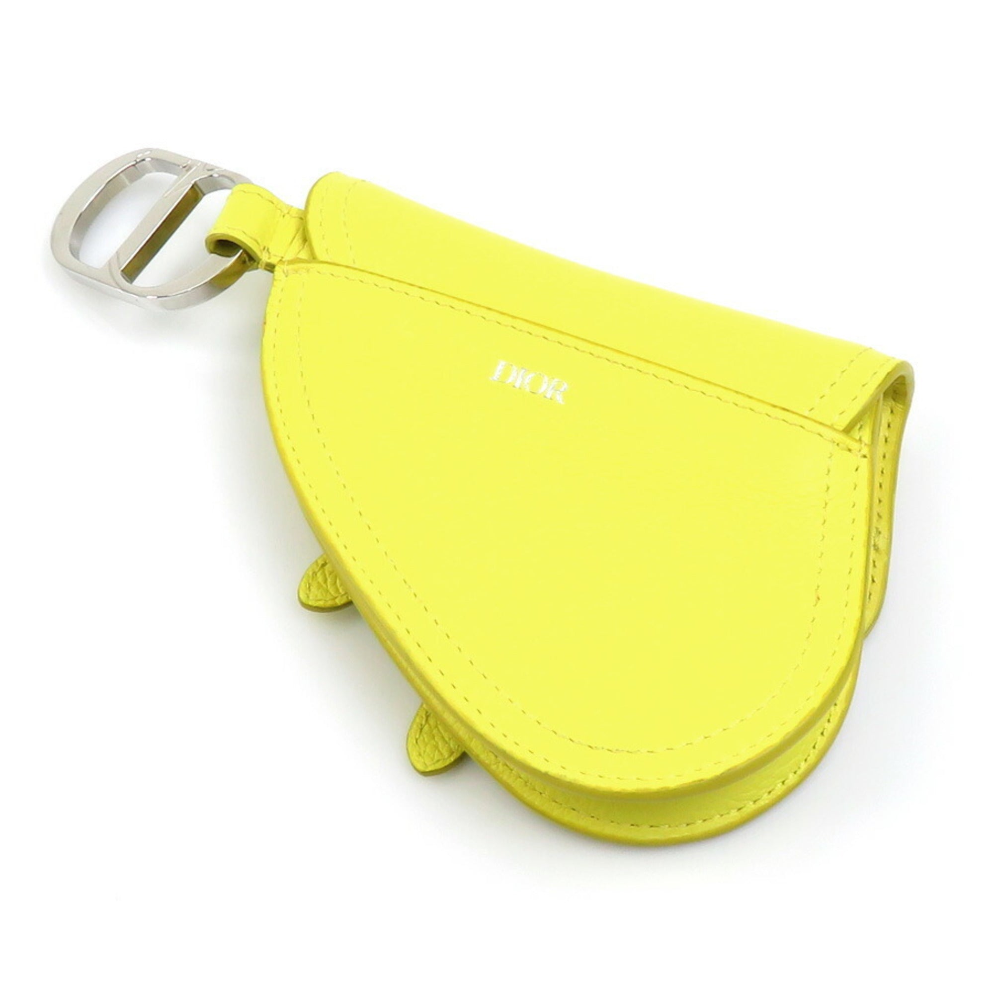 Christian Dior Yellow Leather Pouch ()