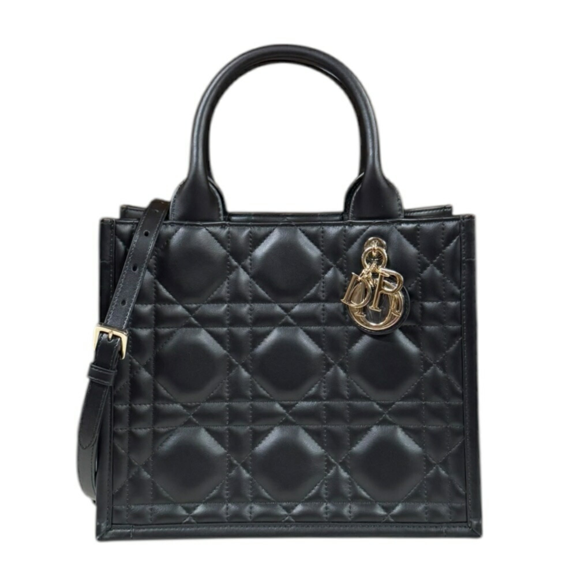 Christian Dior Black Leather Shoulder Bag ()