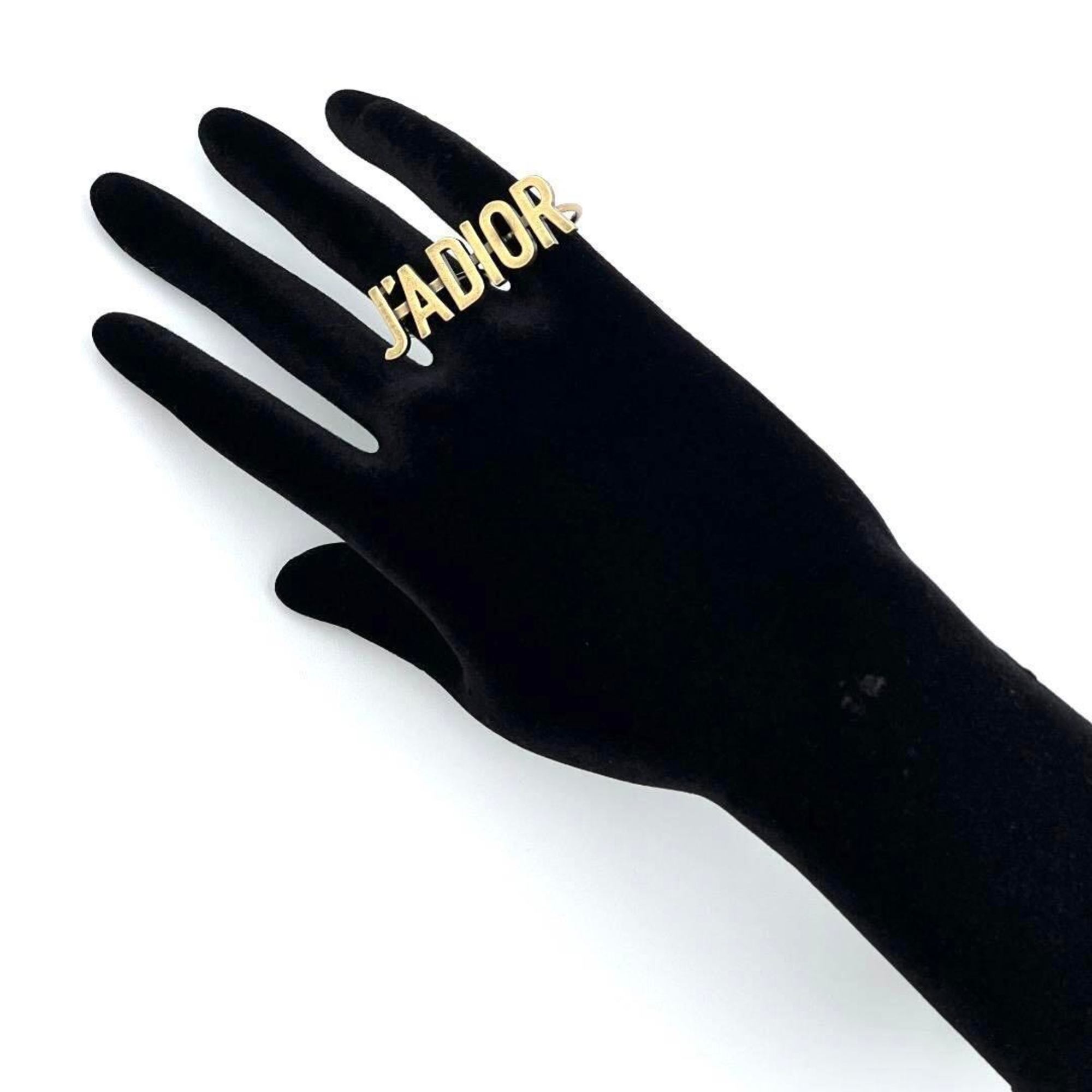 Christian Dior Gold Metal Band Ring ()