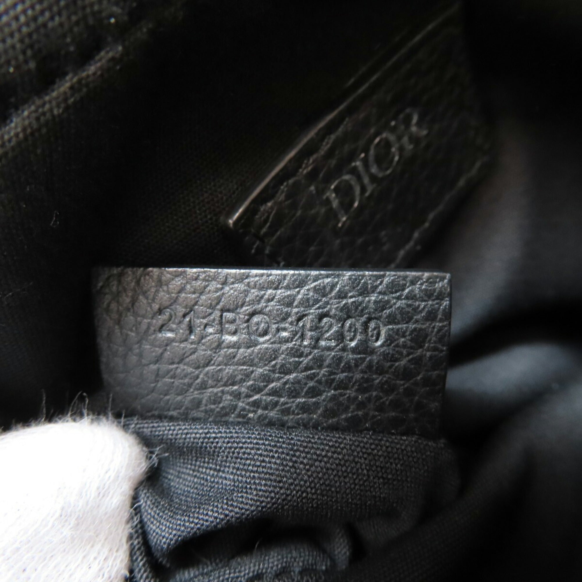 Christian Dior Black Canvas Shoulder Bag ()